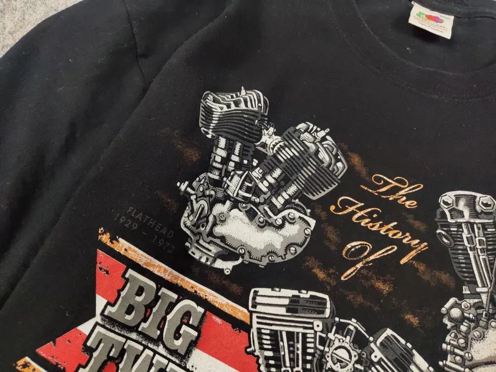Harley Davidson Vintage 00's Harley Davidson The History of Big Twin T shirt Size US L / EU 52-54 / 3 - 4 Thumbnail