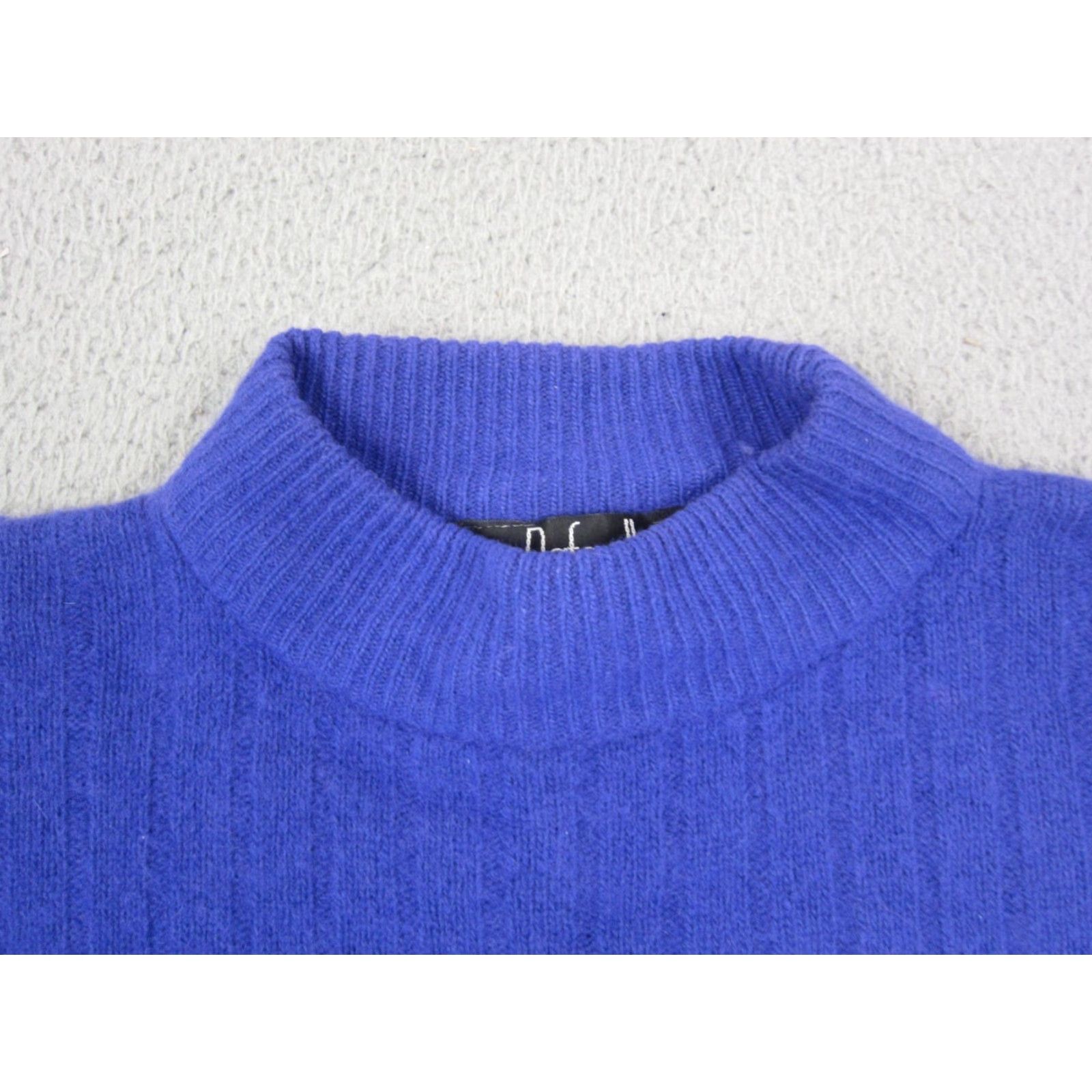 Vintage VINTAGE Rafaella Sweater Womens Small Blue Purple Angora Lambswool Mock Neck Size S / US 4 / IT 40 - 2 Thumbnail
