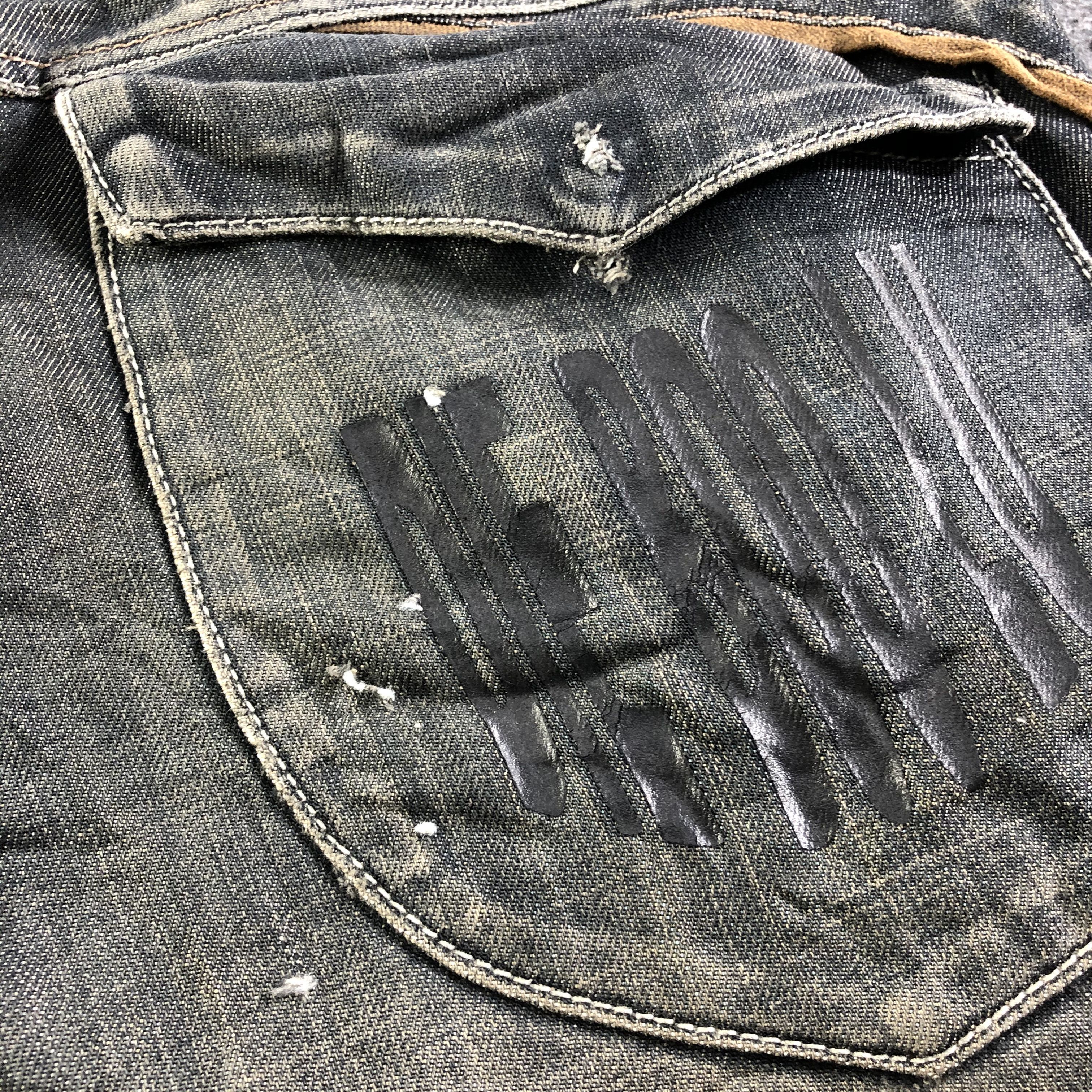 Japanese Brand Vintage Die Boo Lu Jeans-J4544 Size US 34 / EU 50 - 7 Thumbnail