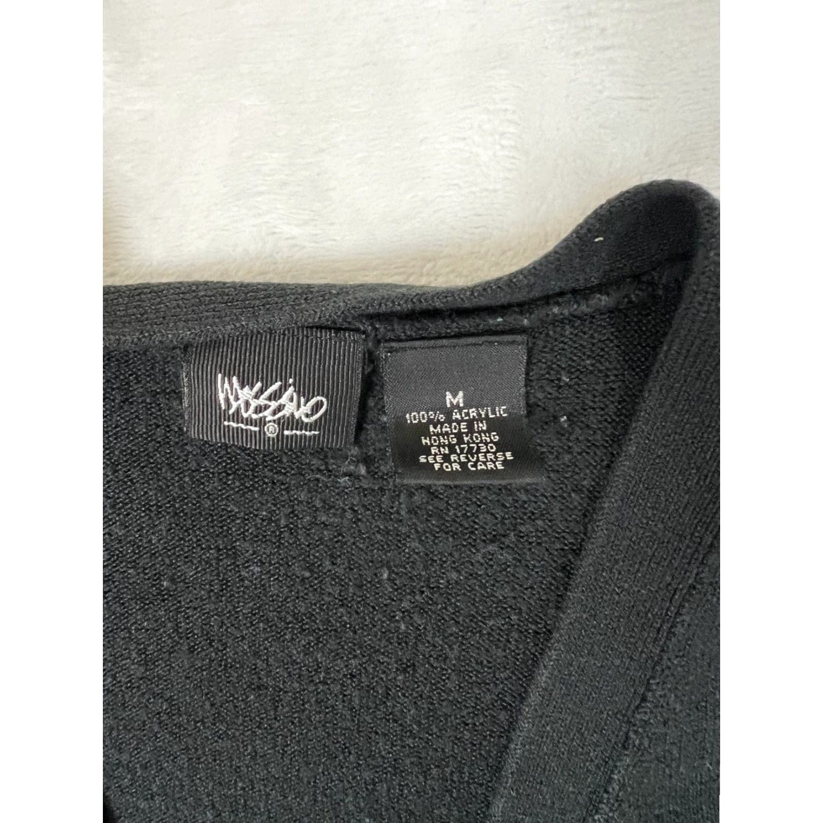 Mossimo VINTAGE Mossimo Cardigan Women's Size Medium Black Y2K Sweater V-Neck Knit Winter Fall Spring Womens Size M / US 6-8 / IT 42-44 - 2 Thumbnail