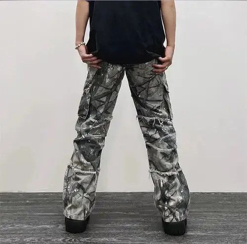 Japanese Brand Camouflage Y2K Fashion Baggy Jeans Cargo Pants Size US 30 / EU 46 - 3 Thumbnail