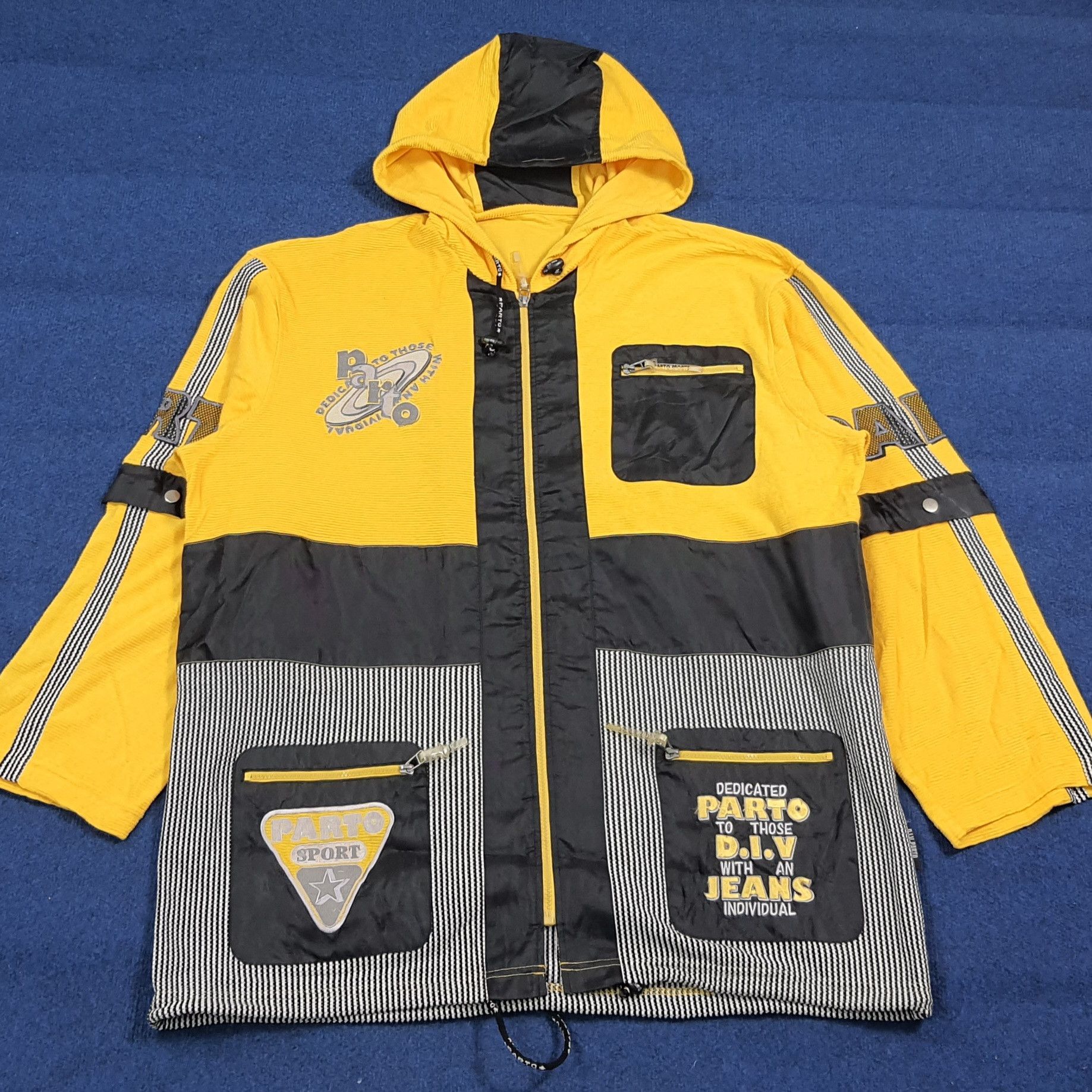 Vintage Vintage Parto Sport American Jacket 90s Hooded C279N10 Size US XXL / EU 58 / 5 - 4 Thumbnail