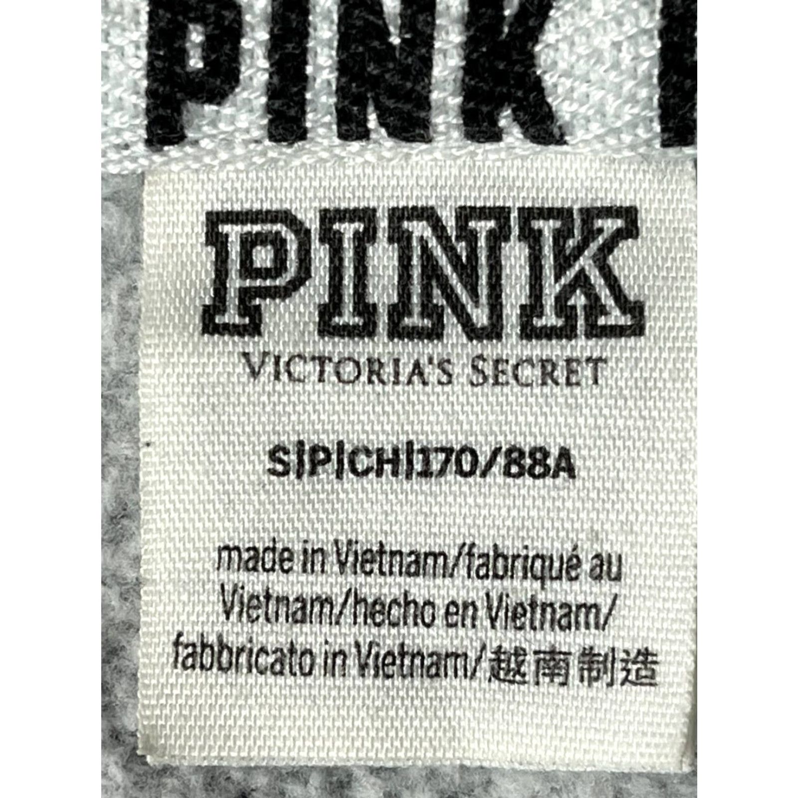 Victoria's Secret Victoria's Secret PINK Hoodie Full Zip Gray Women S Small Peace Love Activewear Charcoal Zip Size S / US 4 / IT 40 - 6 Thumbnail