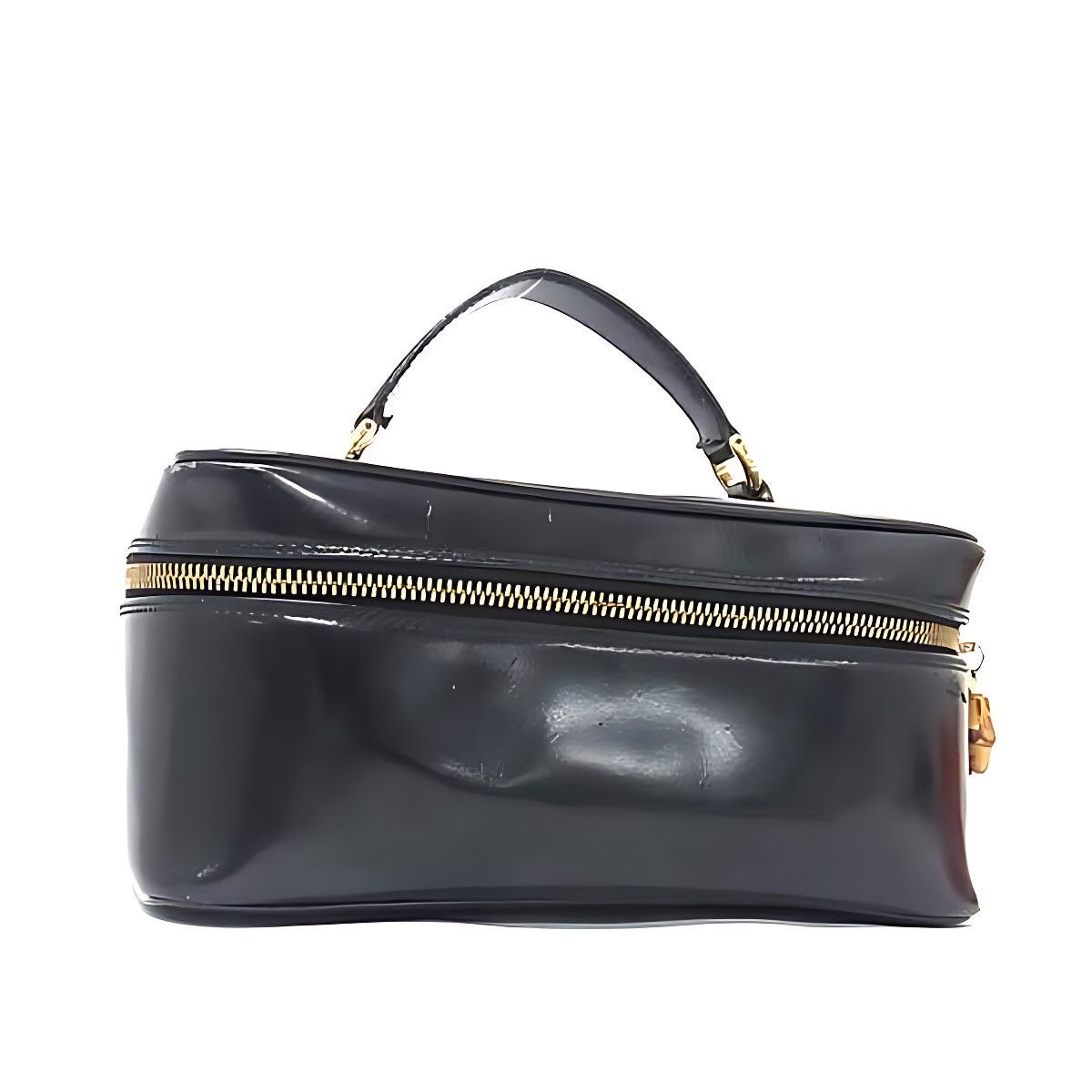 Gucci GUCCI Bamboo Vanity Pouch Patent Leather Black 032 1956 0150 Size ONE SIZE - 1 Thumbnail