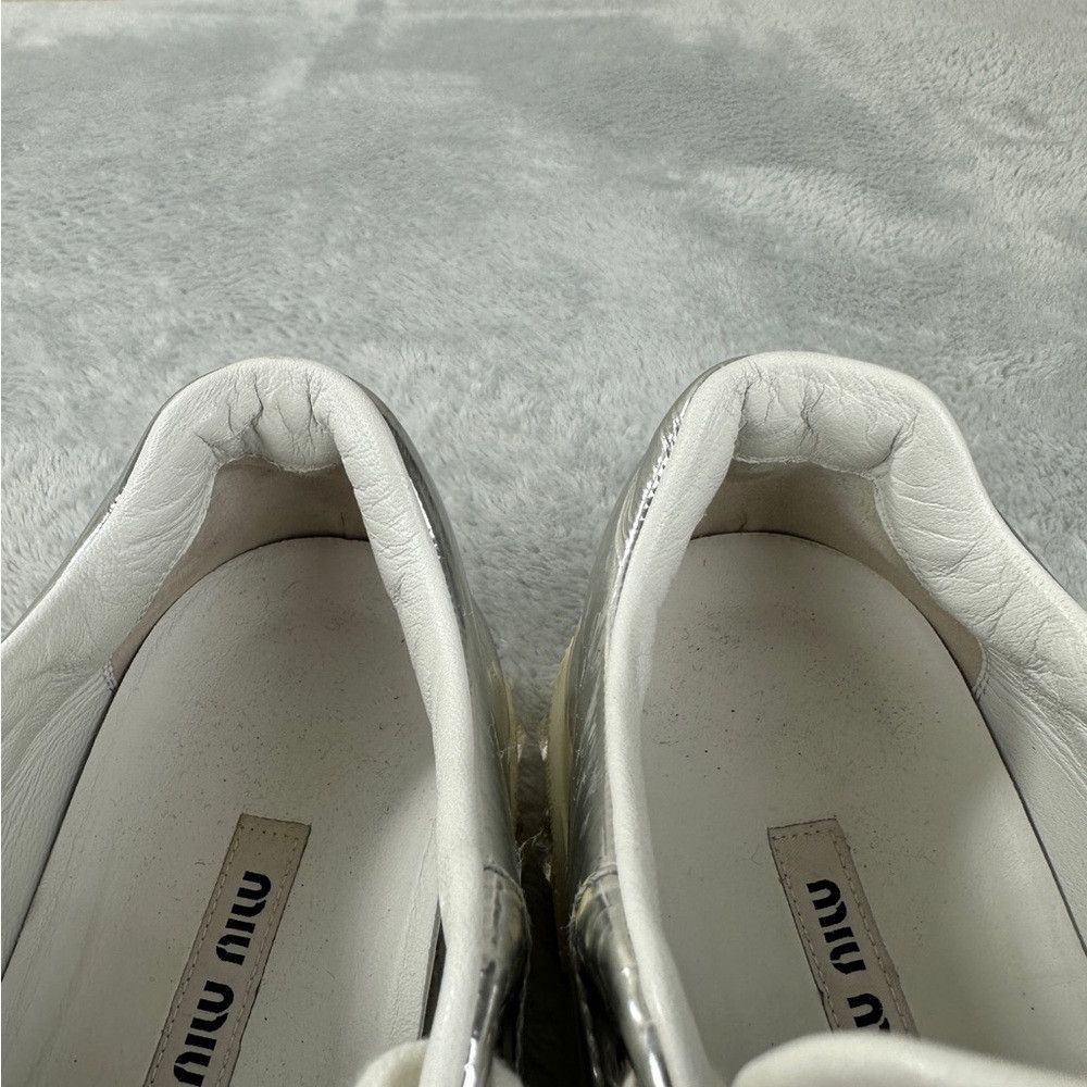Miu Miu Miu Miu Crystal Skate Silver Sneakers Women’s Size 36 EU Size US 6 / IT 36 - 5 Thumbnail