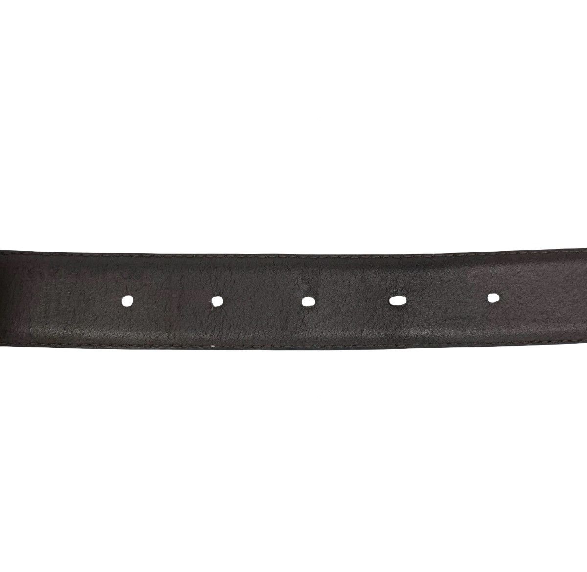 Dior Vintage Christian Dior Silver/Gold Logo Plaque Leather Belt Size ONE SIZE - 4 Thumbnail