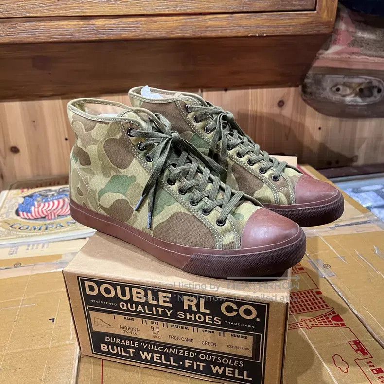 RRL Ralph Lauren RRL Ralph Lauren Camouflage Canvas Shoes Size US 9 / EU 42 - 1 Thumbnail