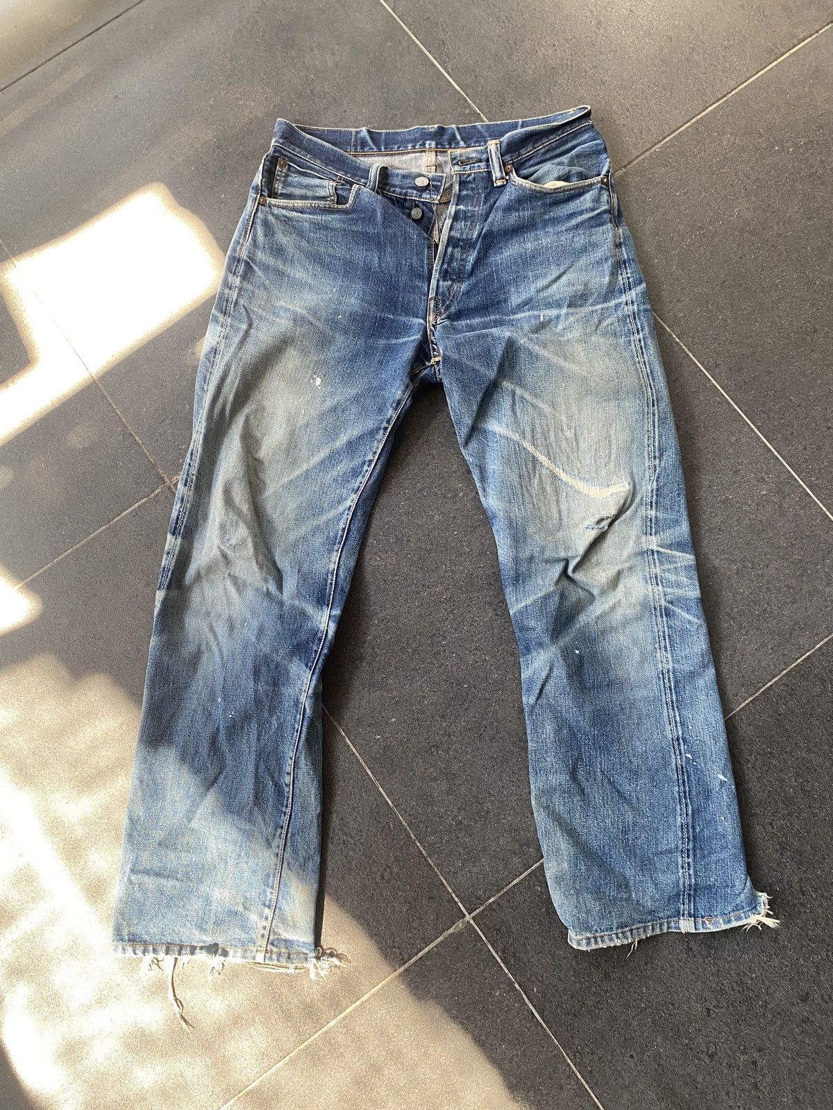 image of Distressed Warehouse Jeans in Denim, Men's (Size 32)