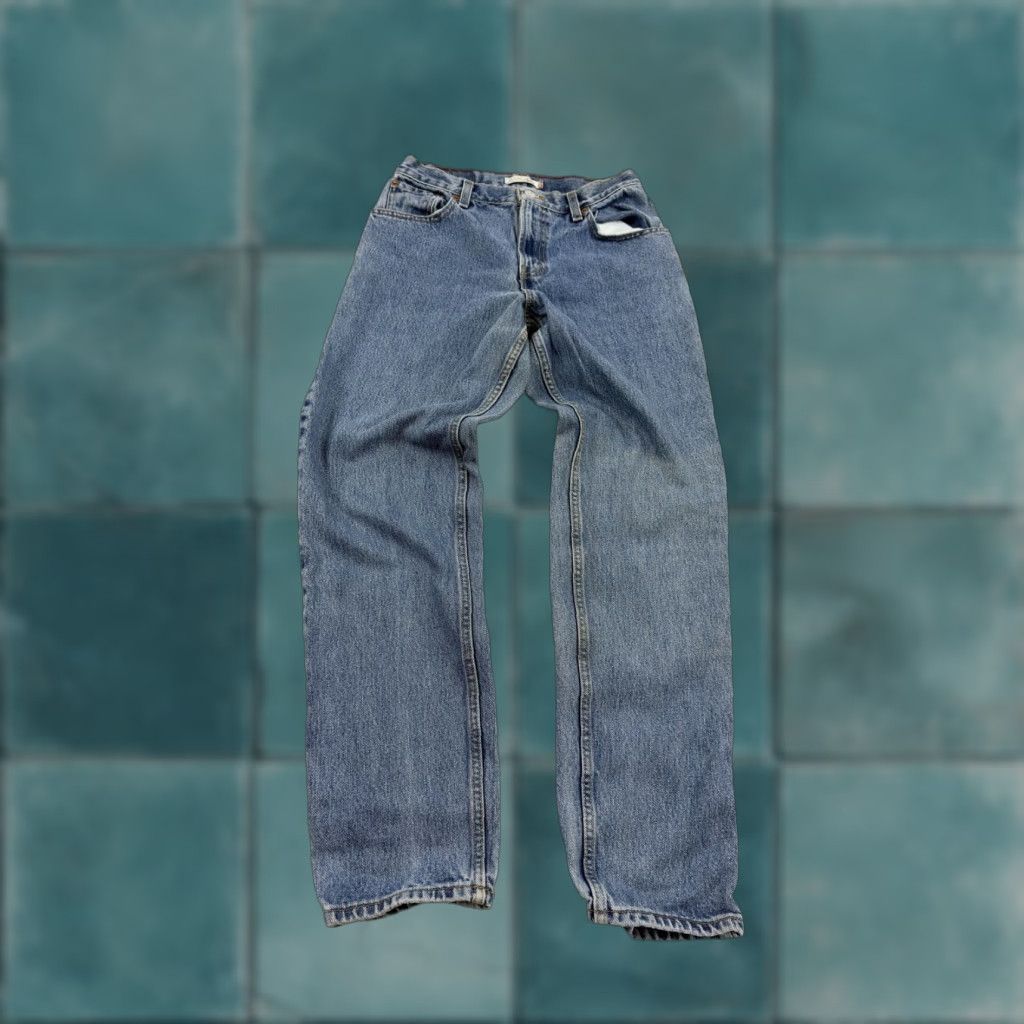 Levi's VINTAGE Levi's 560 Jeans Mens 32x28 Blue Relaxed Tapered Fit Denim Zip Fly Made Mexico Size US 31 - 1 Thumbnail