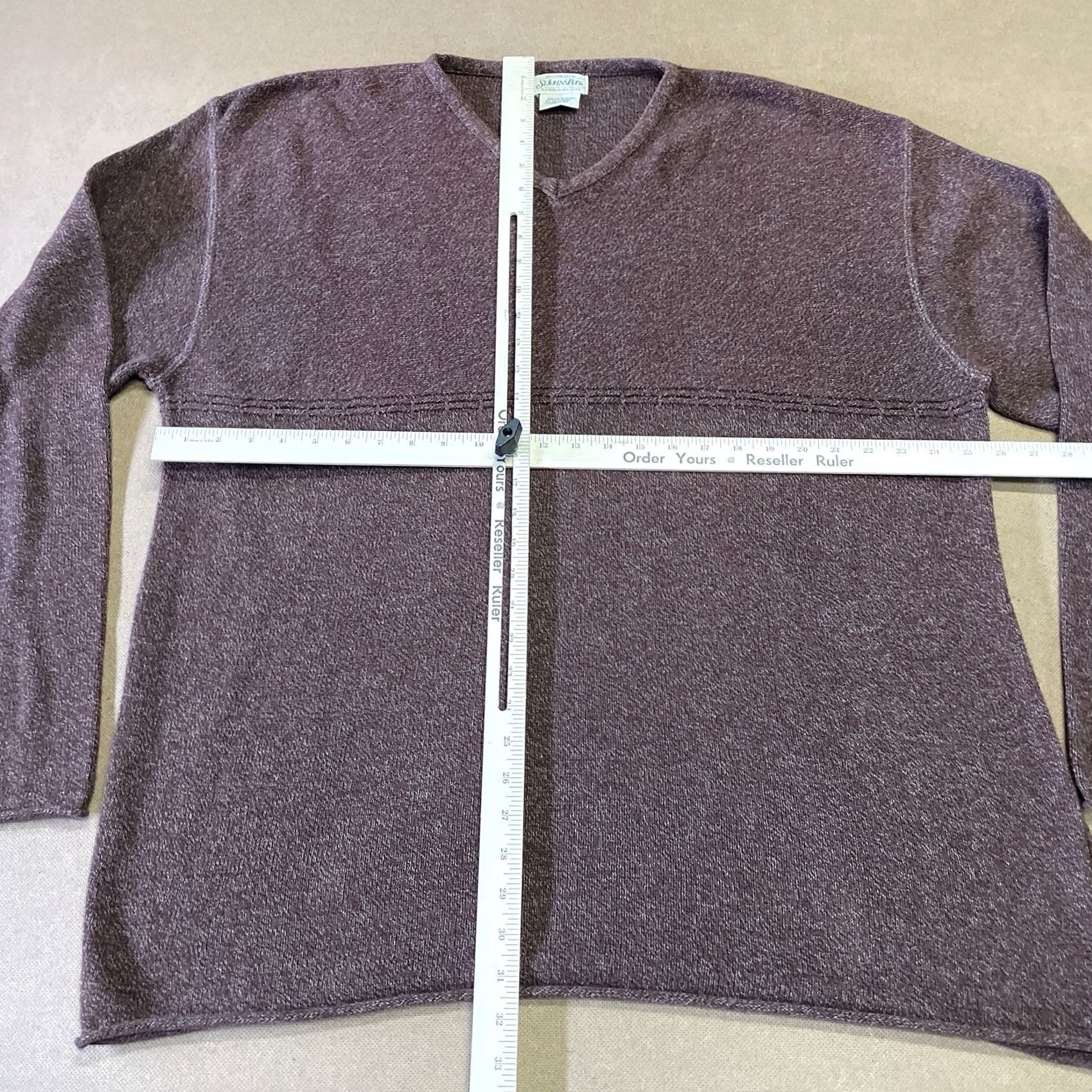 Vintage VINTAGE St Johns Bay Sweater Adult XXL 2XL Tall Red V Neck USA 90s Mens Size US XXL / EU 58 / 5 - 5 Thumbnail