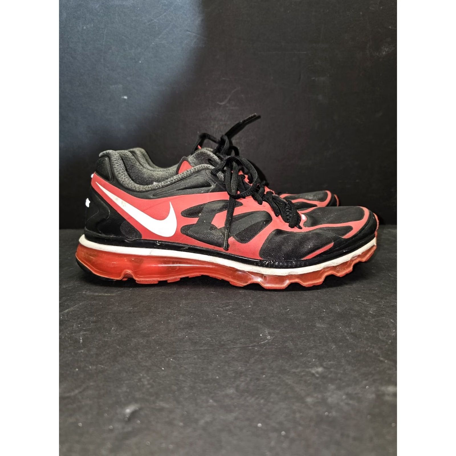Nike Nike Air Max+ 2012 White Black Action Red 487982-016 Men's Size 9 Sneaker Shoes Nike Air Max 2012 Collection Mens Size US 8 / EU 41 - 5 Thumbnail