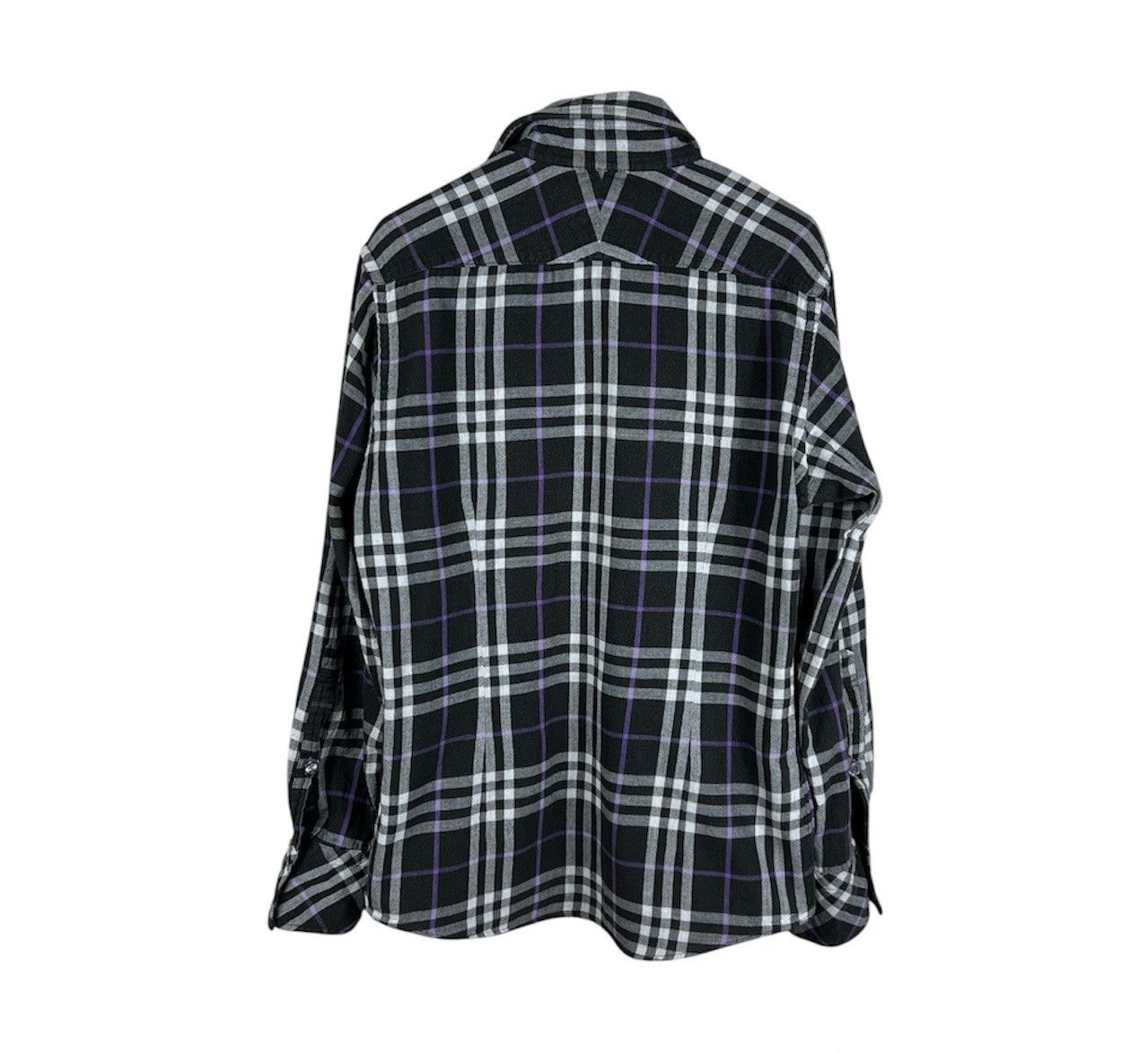 Burberry Vintage Burberry black label japanese brand checked shirt Size US M / EU 48-50 / 2 - 2 Thumbnail