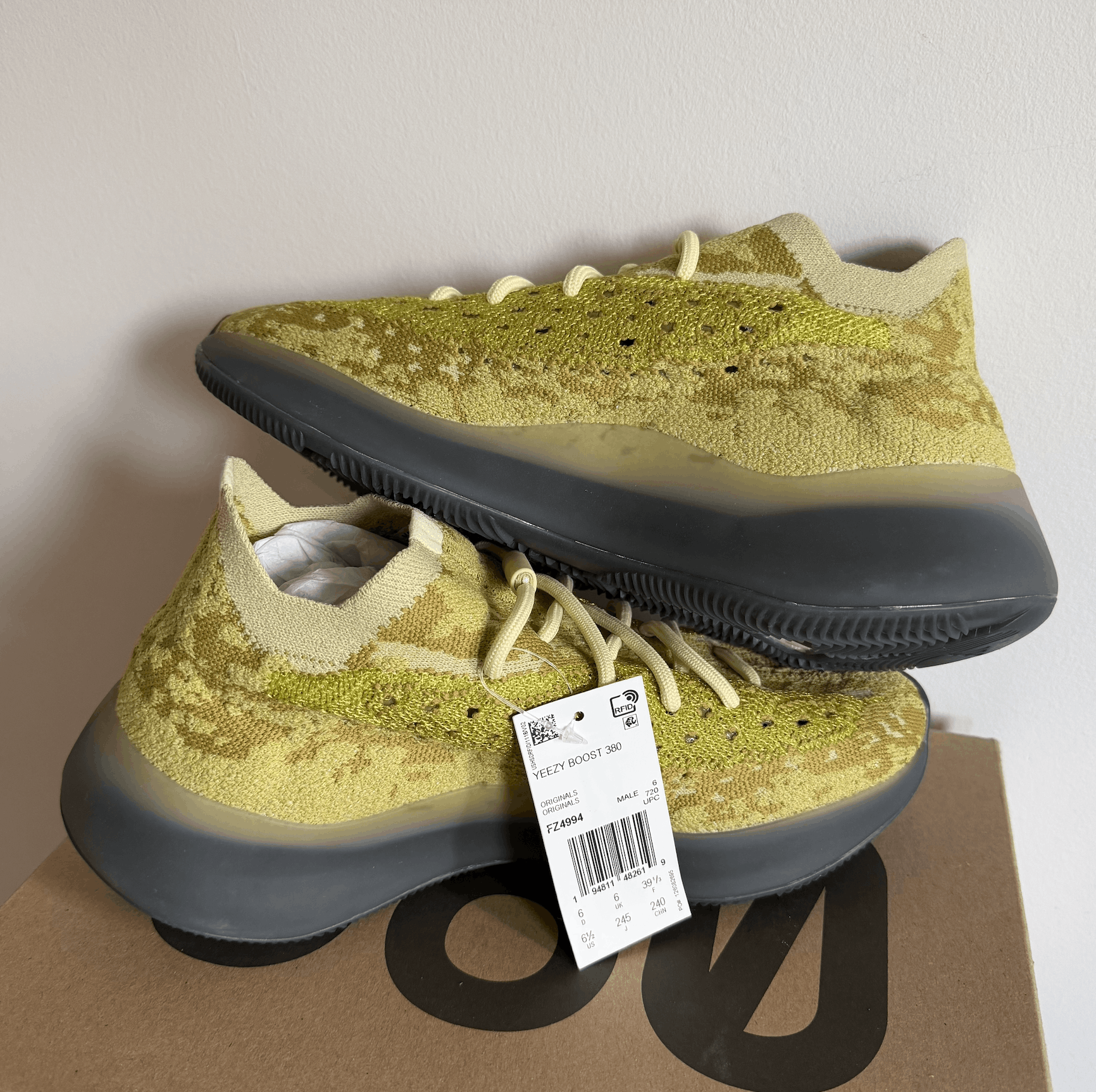 Yeezy Adidas Yeezy Boost 380 Hylte Glow Size US 6 / EU 39 - 6 Thumbnail
