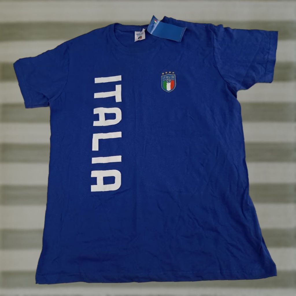Vintage VINTAGE Italia Soccer blue printed NWT T-Shirt size L Giemme Torino Shirt Unisex Adults Size US L / EU 52-54 / 3 - 1 Thumbnail