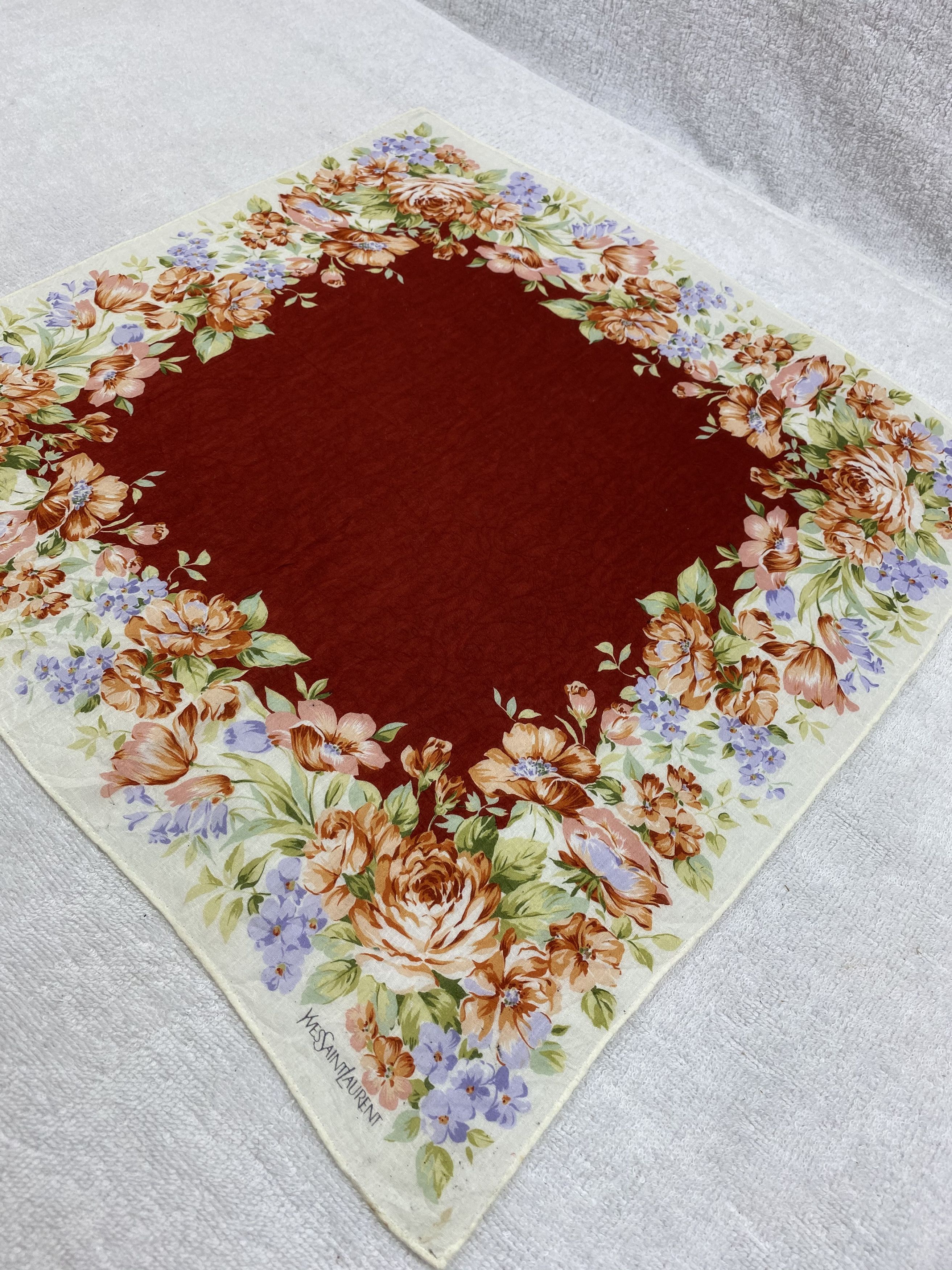 Yves Saint Laurent Yves Saint Laurent Handkerchief / Bandana / Neckerchief Size ONE SIZE - 4 Thumbnail