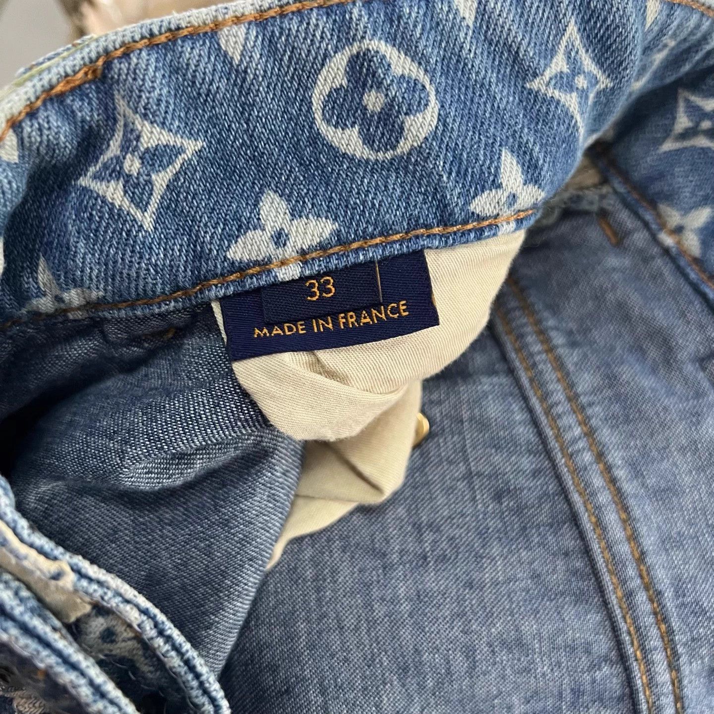 Louis Vuitton Louis Vuitton Floral Patchwork Embroidered Jeans 33 Size US 33 - 3 Thumbnail