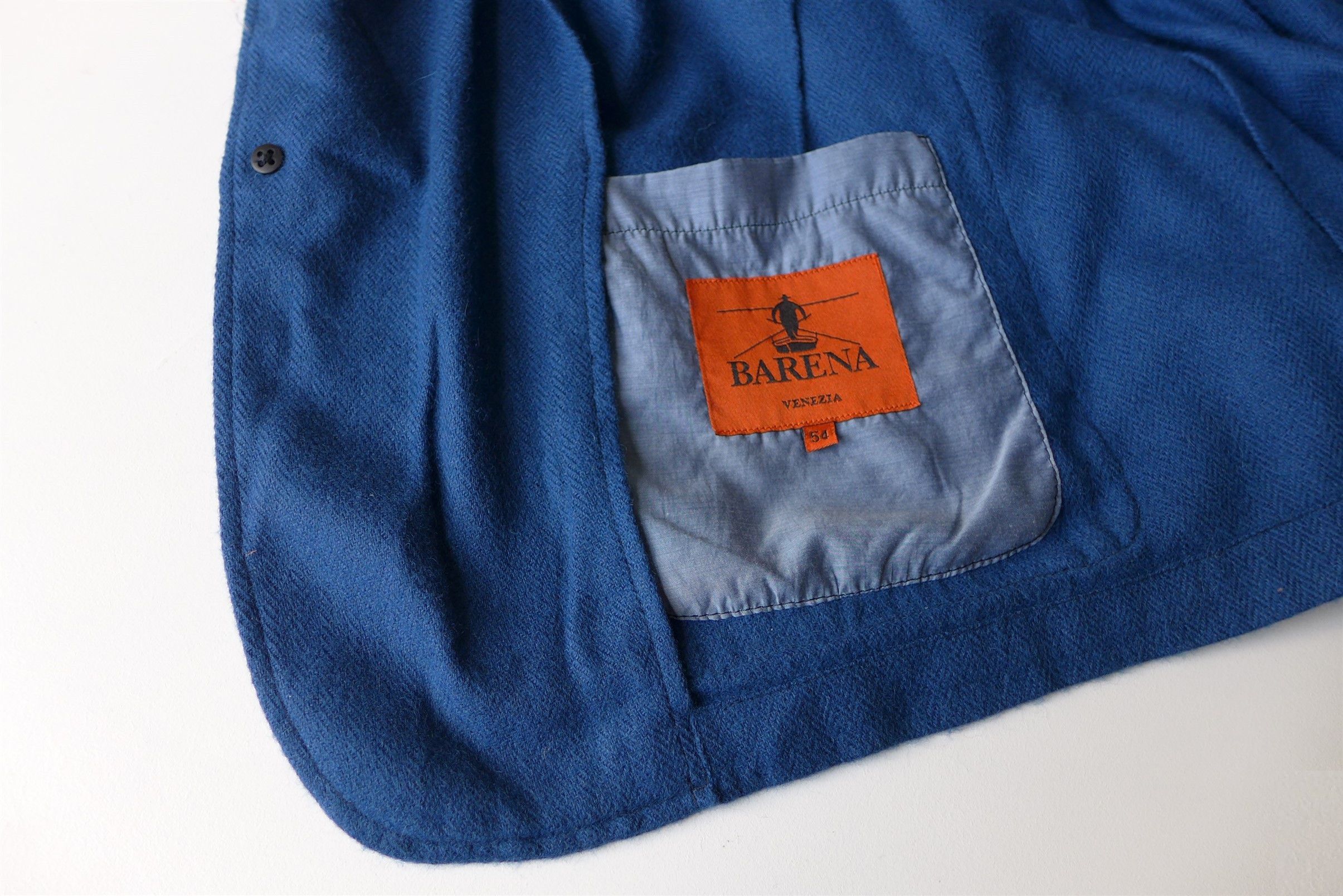 Barena Barena Taca Puno Blazer - Blue Herringbone Alpaca Size US L / EU 52-54 / 3 - 11 Thumbnail