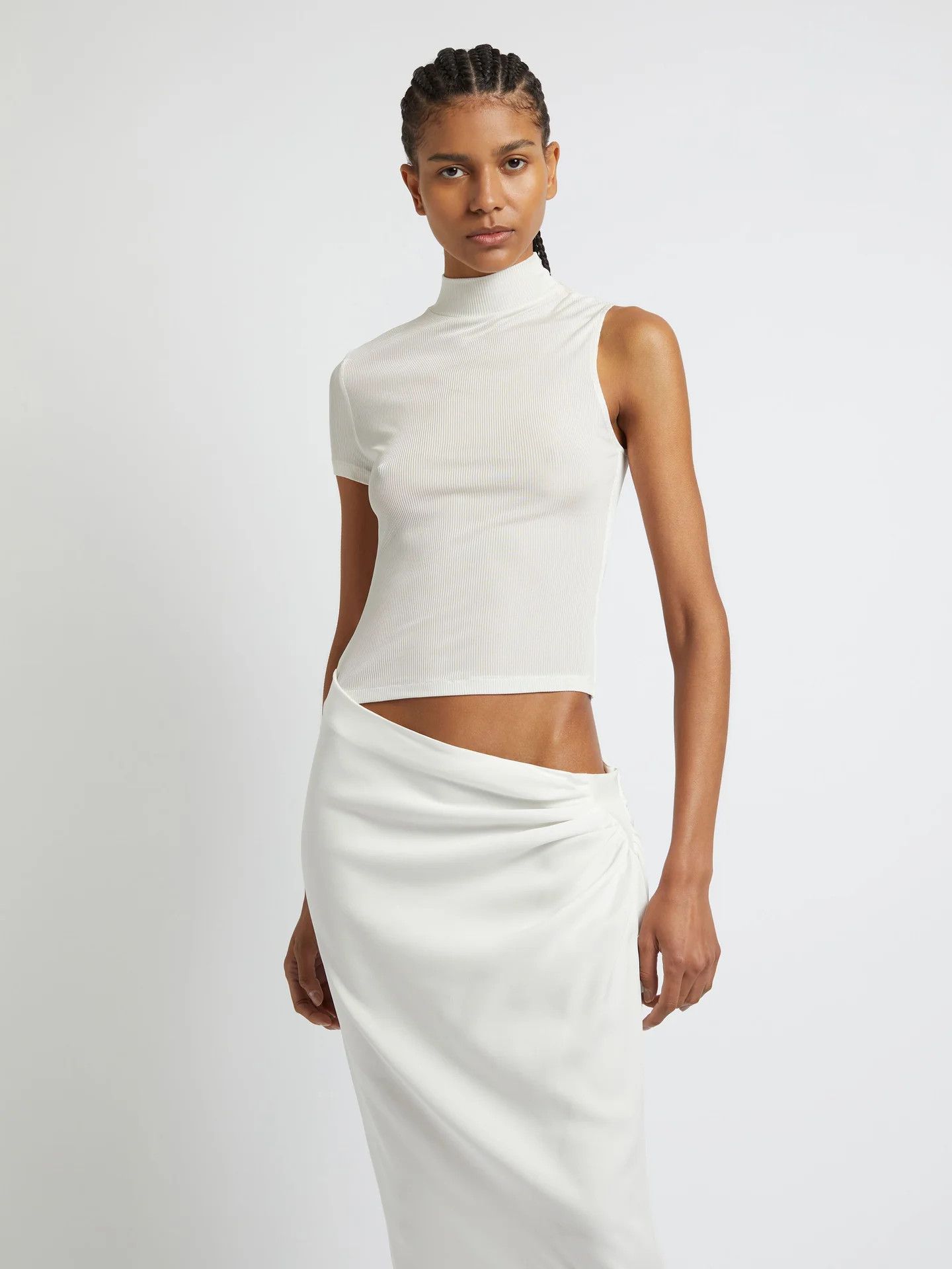 Christopher Esber o1mle1224 Fusion Tee Dress in white Size S / US 4 / IT 40 - 5 Thumbnail