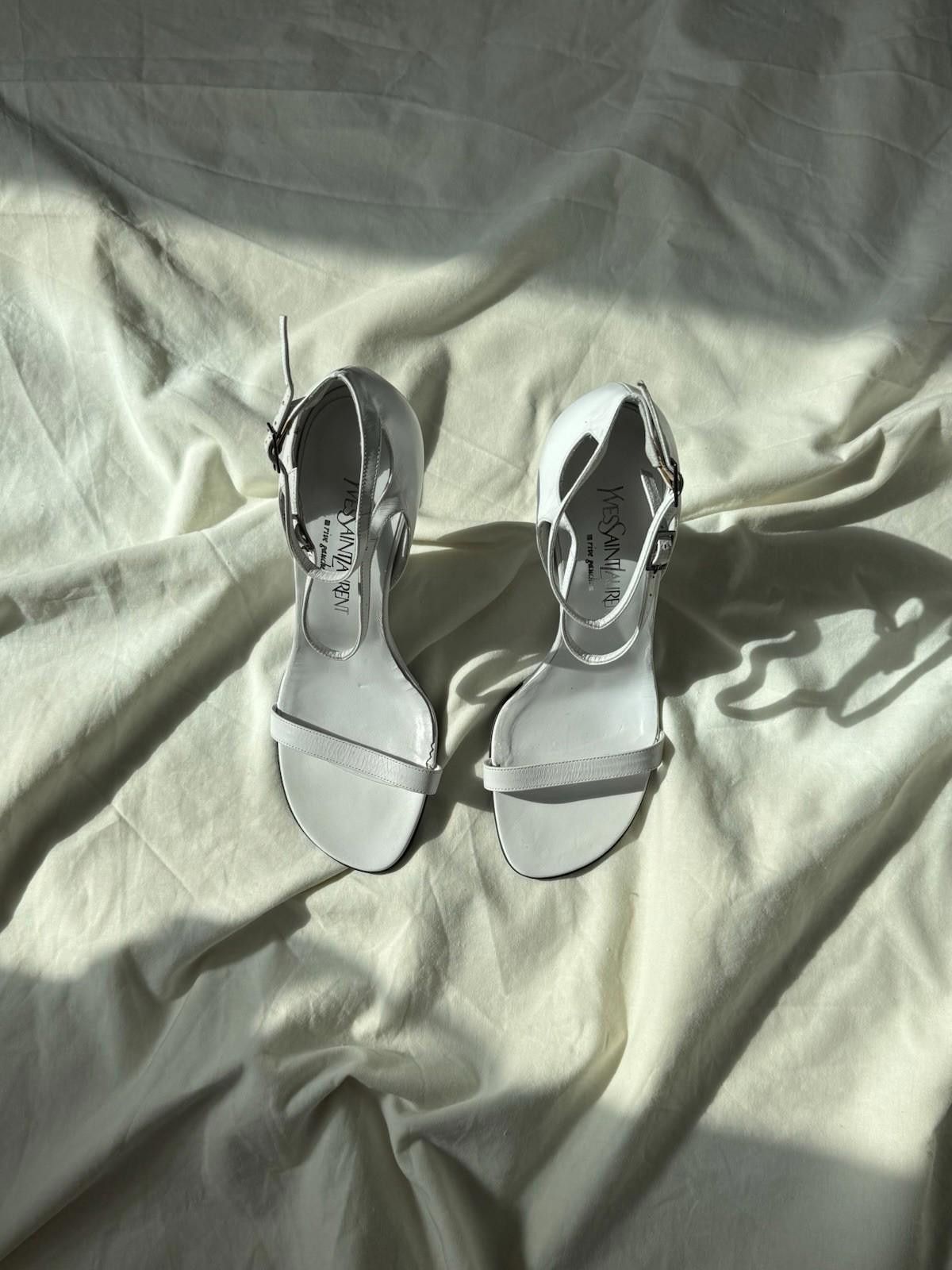 SS 2001 Yves Saint Laurent by Tom Ford Runway Straps Heels