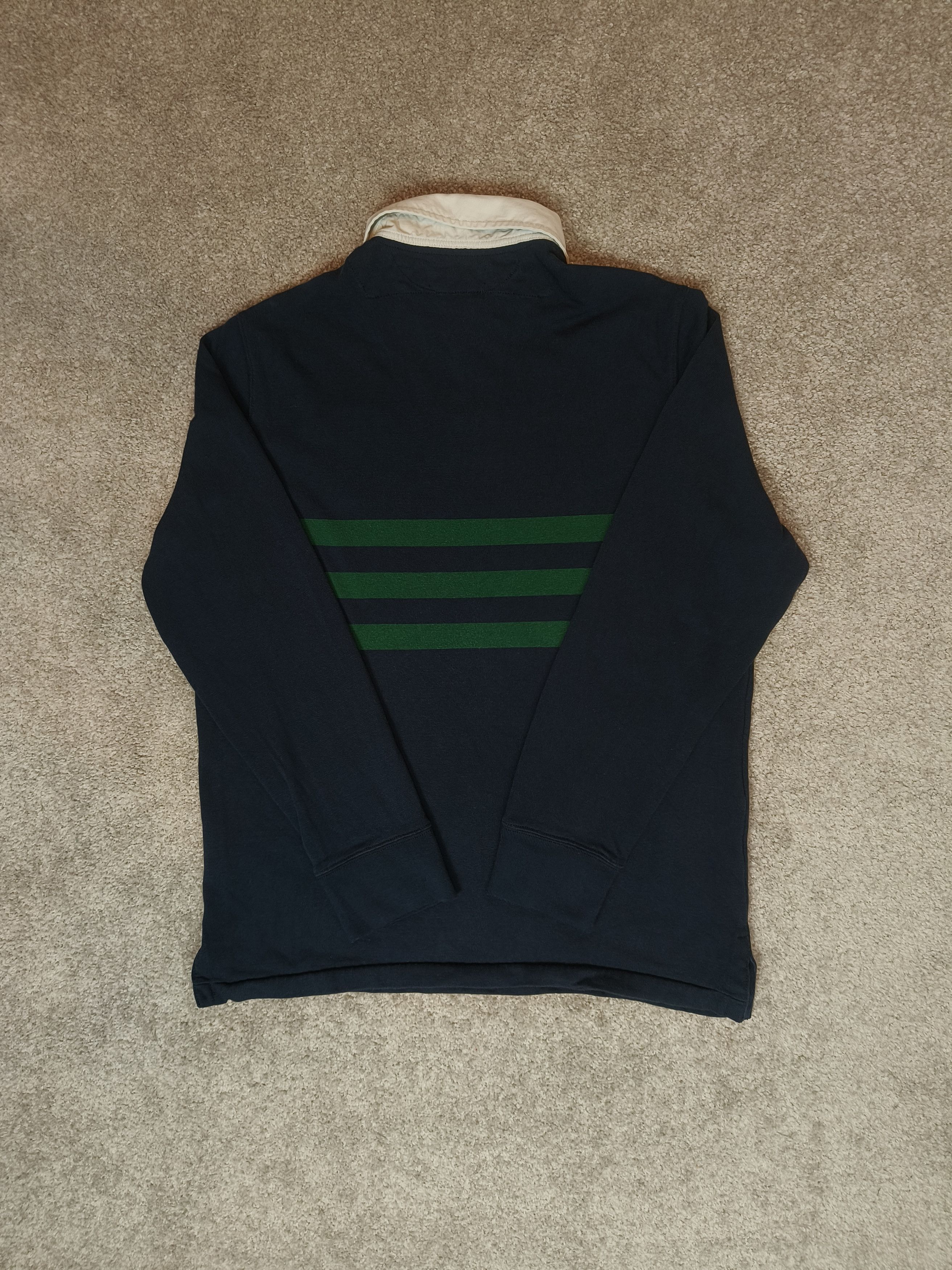 Polo Ralph Lauren × Vintage Vintage Polo Ralph Lauren Ms Rugby Striped L/S Shirt Jumper Size US L / EU 52-54 / 3 - 3 Thumbnail