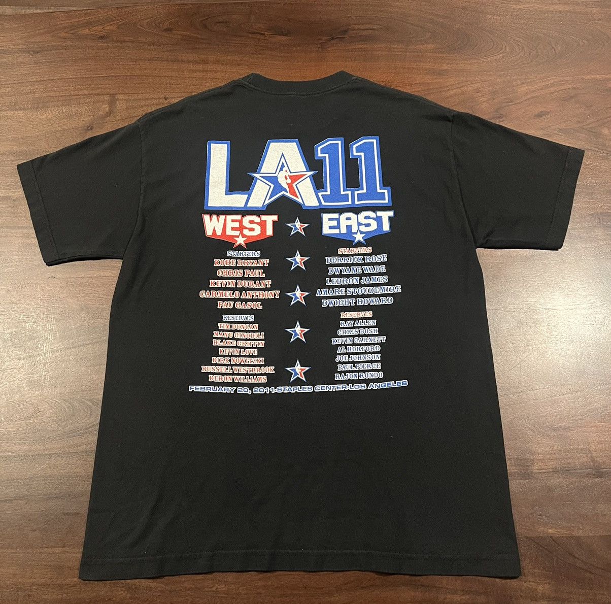 NBA × Nike 2011 LA NBA All Star Shirt Kobe (West) vs Lebron (East) Size US L / EU 52-54 / 3 - 3 Thumbnail