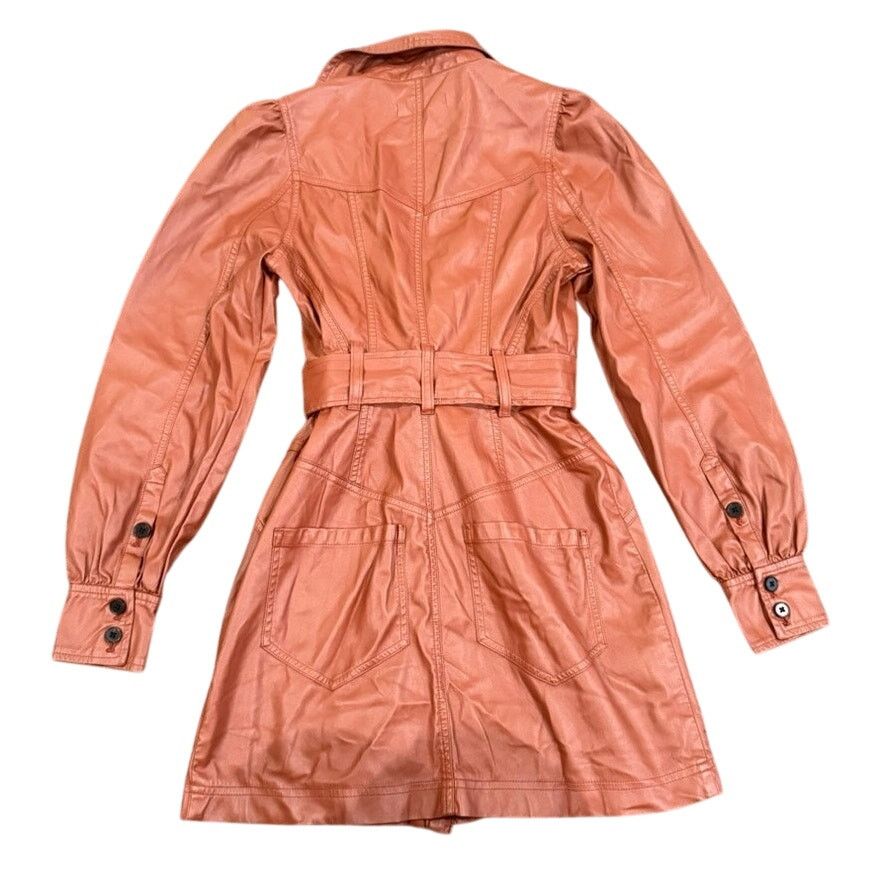 Marissa Webb Marissa Webb x RTR Faux Leather Mini Dress Brown, Size US 0 Size XS / US 0-2 / IT 36-38 - 8 Thumbnail