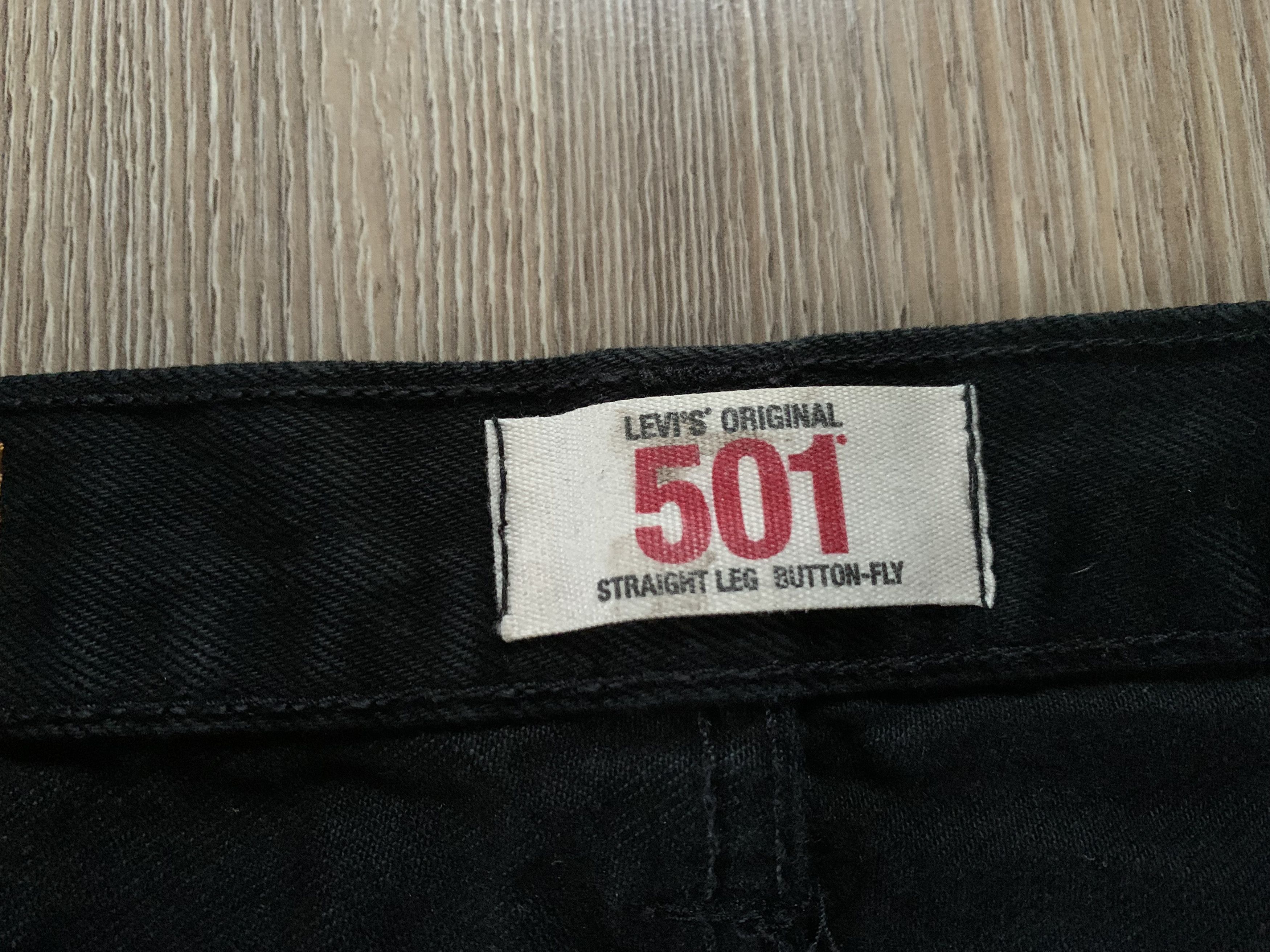 Levi's Levi's 501 Black Denim Jeans Size US 31 - 8 Thumbnail