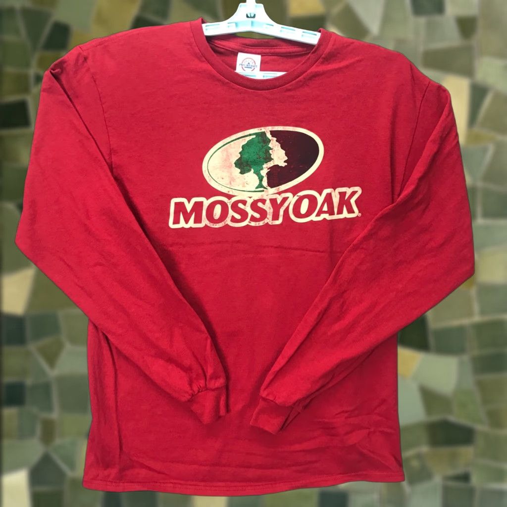 Vintage Mossy Oak Shirt Mens Medium Adult Red Long Sleeve Crew Neck Logo Size US M / EU 48-50 / 2 - 1 Thumbnail