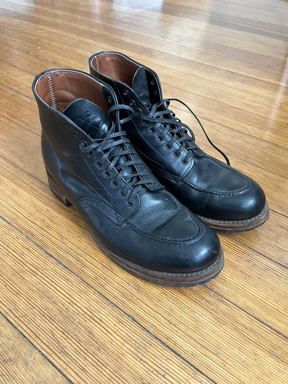 image of Red Wing Beckman Embossed Moc Shoes in Black, Men's (Size 10.5)