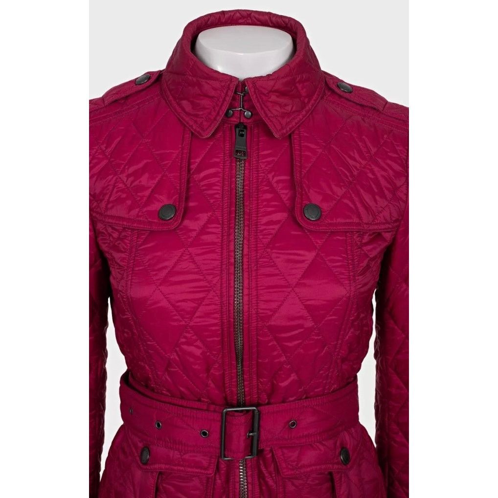 Burberry Burberry Pink Fitted Jacket - Size XS Size XS / US 0-2 / IT 36-38 - 4 Thumbnail