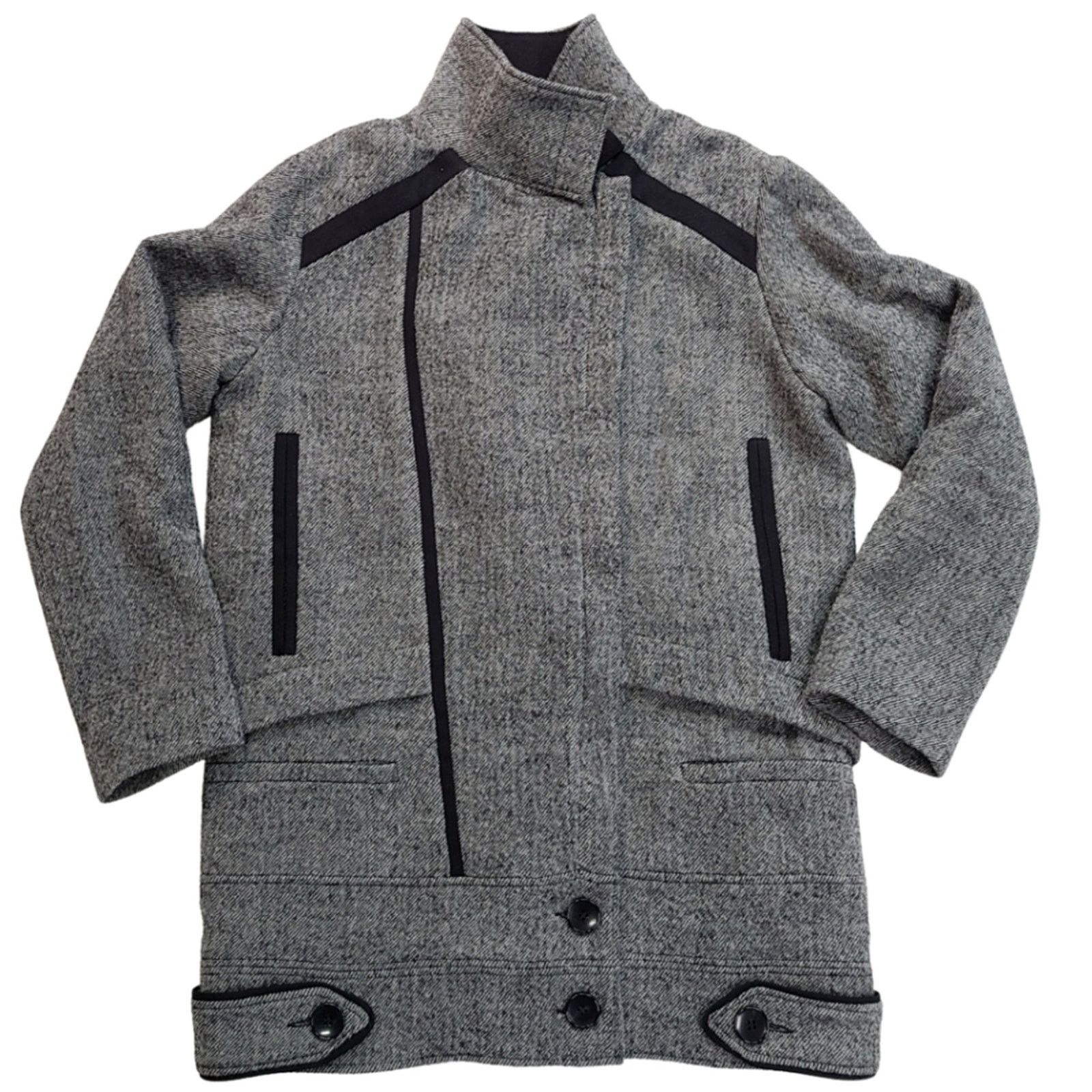 Iro COAT Iro grey and black tweed wool coat Size 36 small Size US S / EU 44-46 / 1 - 1 Thumbnail
