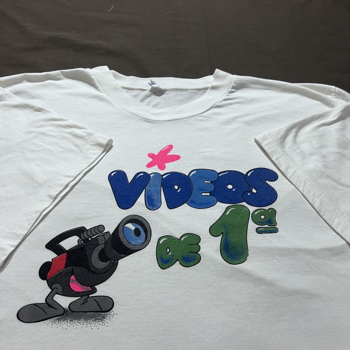 Vintage Vintage 90s Videos de 1a Promo Tee graphic streetwear Size US M / EU 48-50 / 2 - 1 Thumbnail