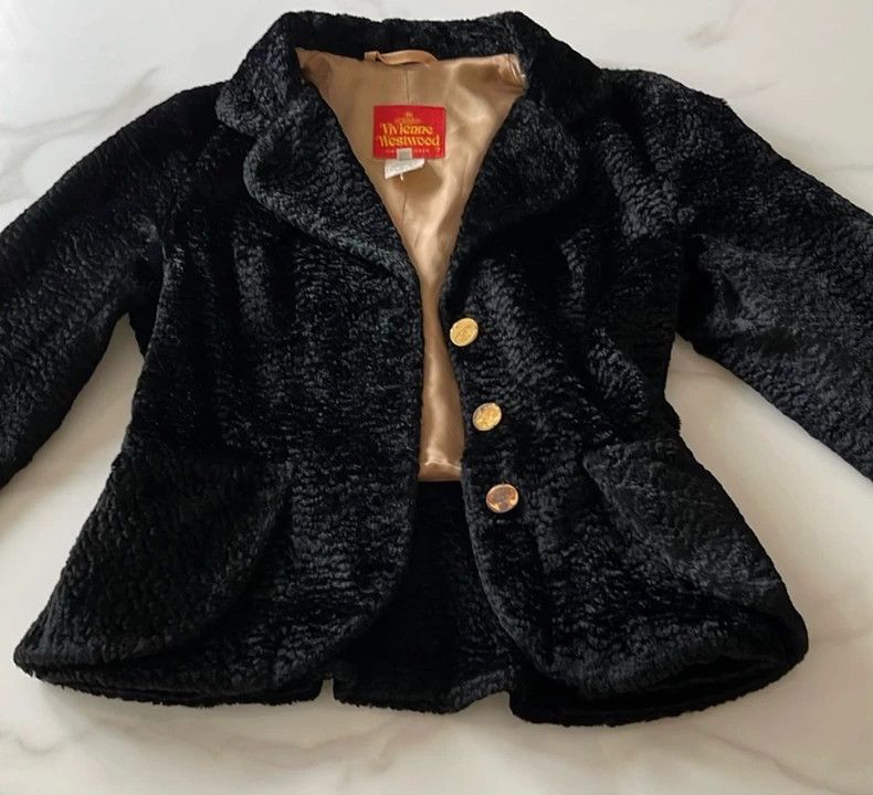 Vivienne Westwood Vivienne Westwood Black velvet teardrop collar long sleeve Size S / US 4 / IT 40 - 2 Thumbnail