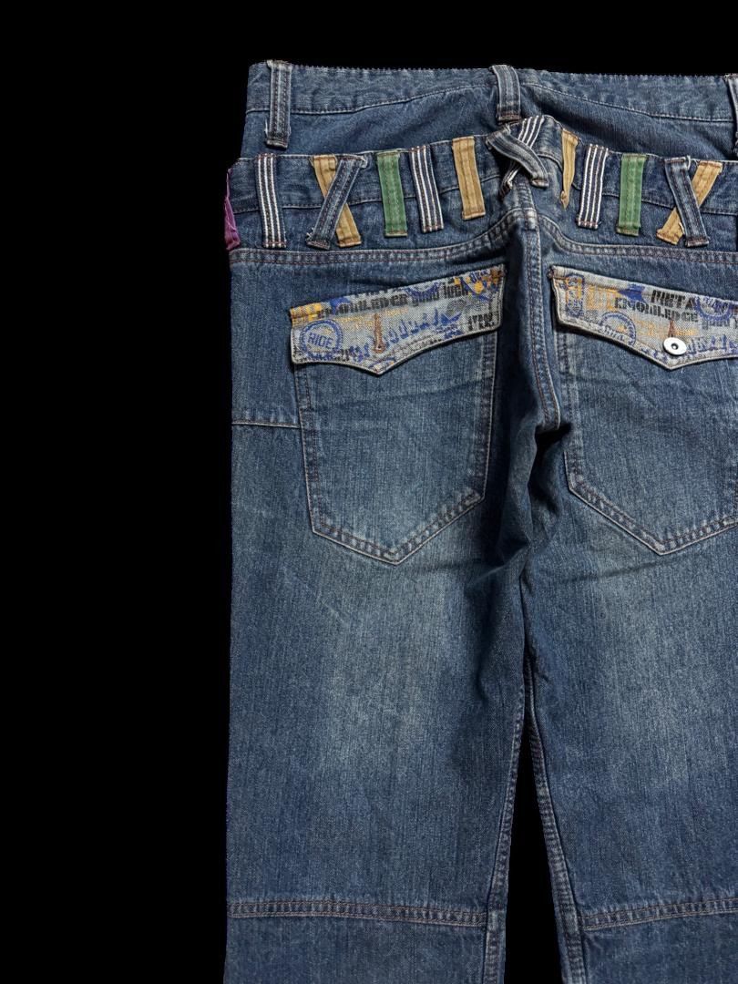 Seditionaries Vintage DoubleFocus Double Waist Zipper Style Mudwash Rare Size US 31 - 17 Thumbnail
