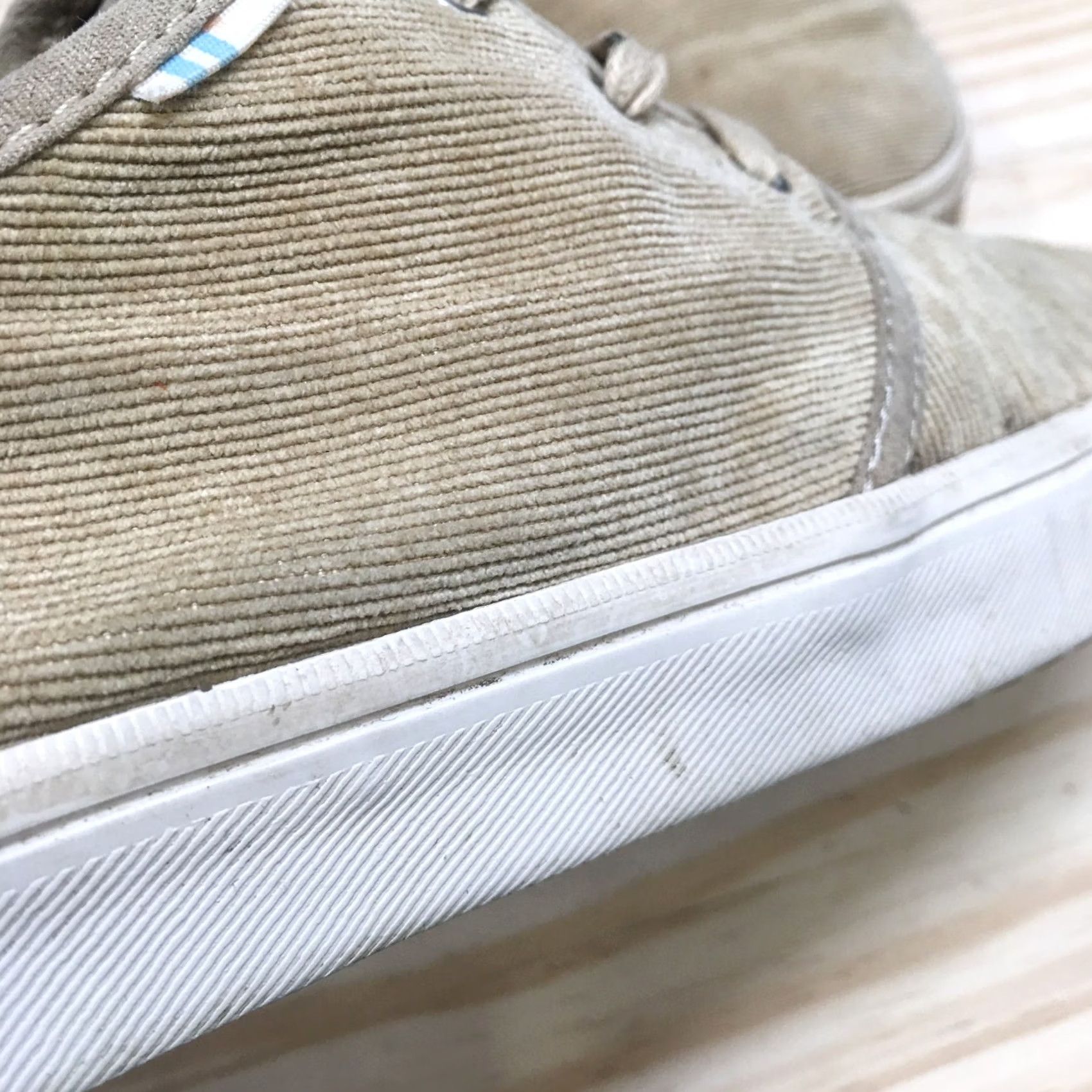 Toms TOMS Mens 9 M Tan Corduroy Lace Up Casual Sneakers Canvas Comfort Shoes Size US M / EU 48-50 / 2 - 4 Thumbnail