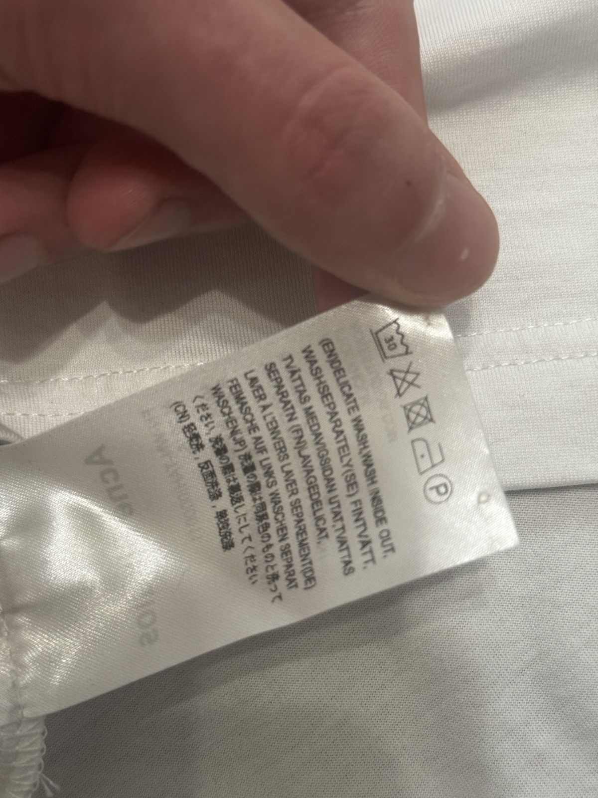 Acne Studios Acne Studios Face Logo T-Shirt White Size US S / EU 44-46 / 1 - 9 Thumbnail