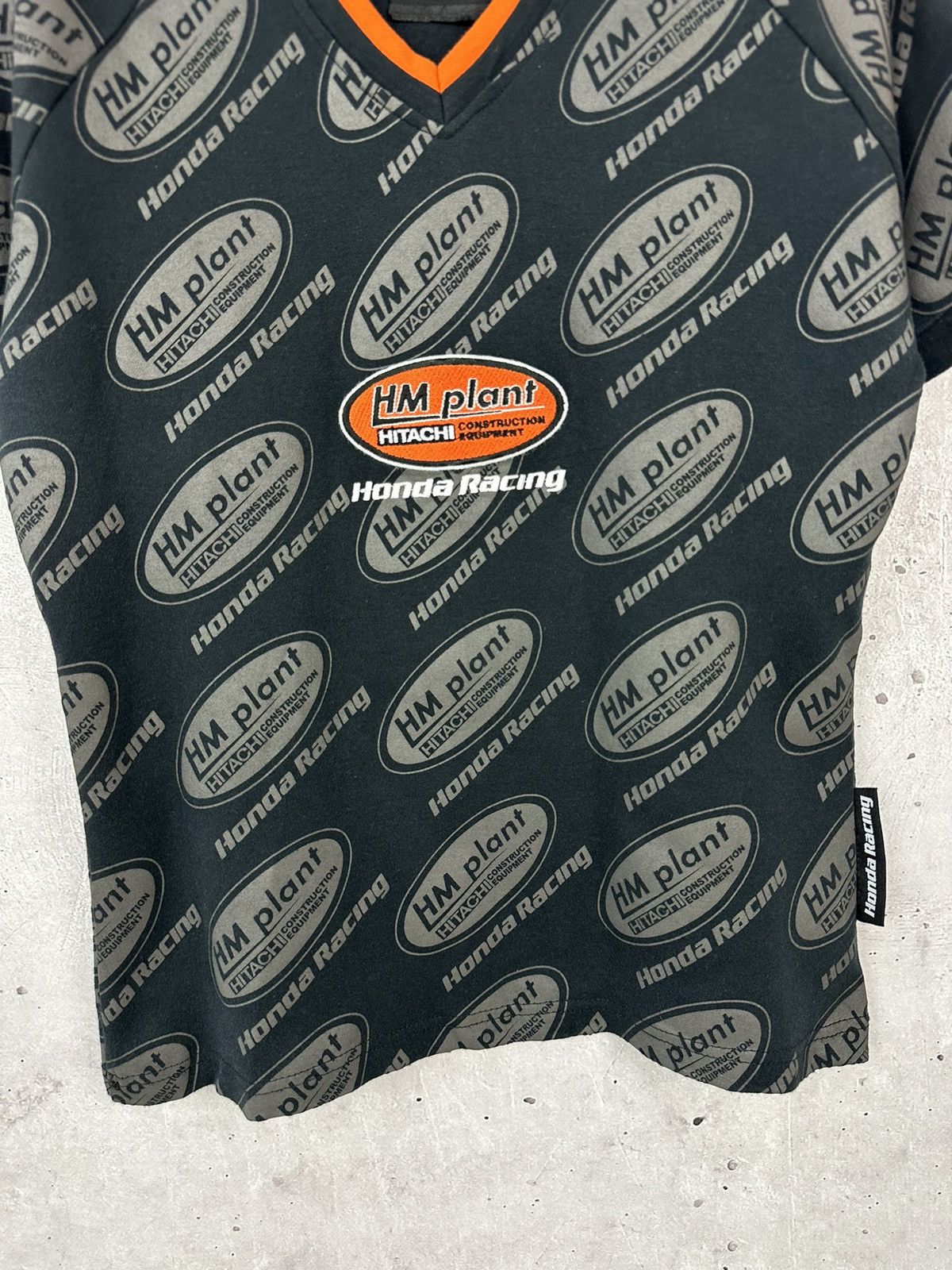 Honda × Vintage Vintage Honda Racing HM plant Short Sleeve V-neck T-shirt Size L / US 10 / IT 46 - 4 Thumbnail