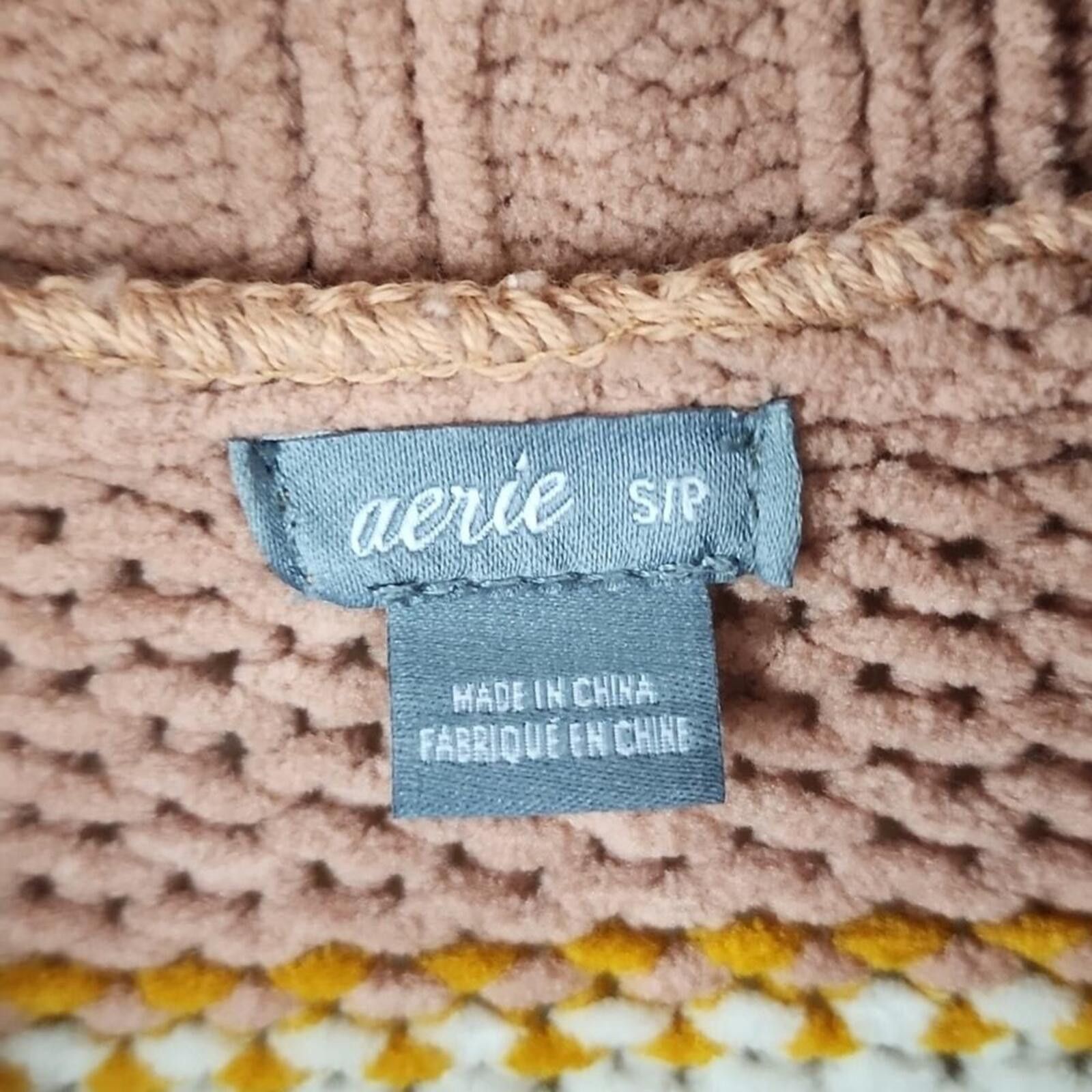 Other Aerie Small Striped Long Sleeve Turtleneck Sweater Size S / US 4 / IT 40 - 3 Thumbnail