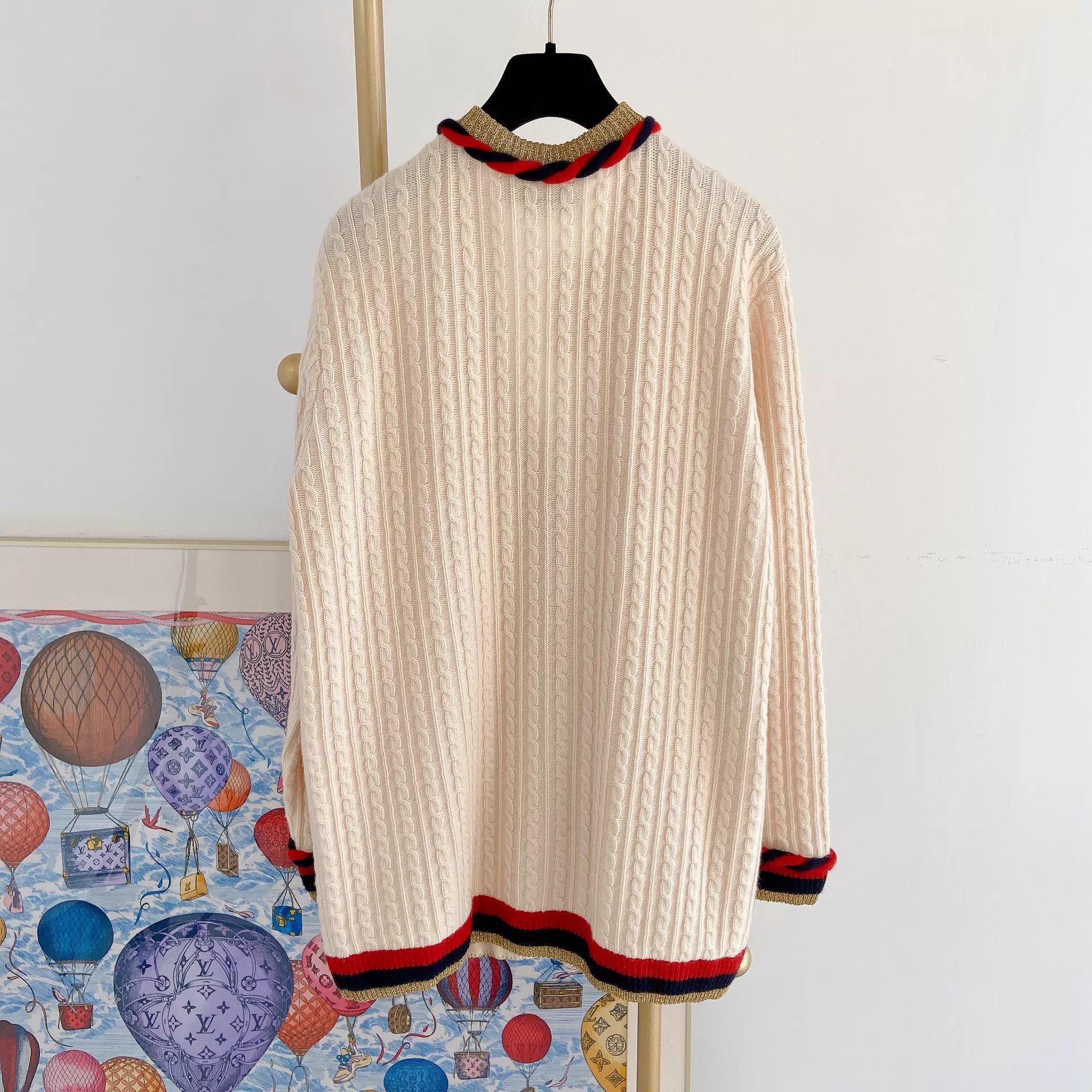 Gucci Gucci white knit cardigan S pre-owned Size S / US 4 / IT 40 - 3 Thumbnail