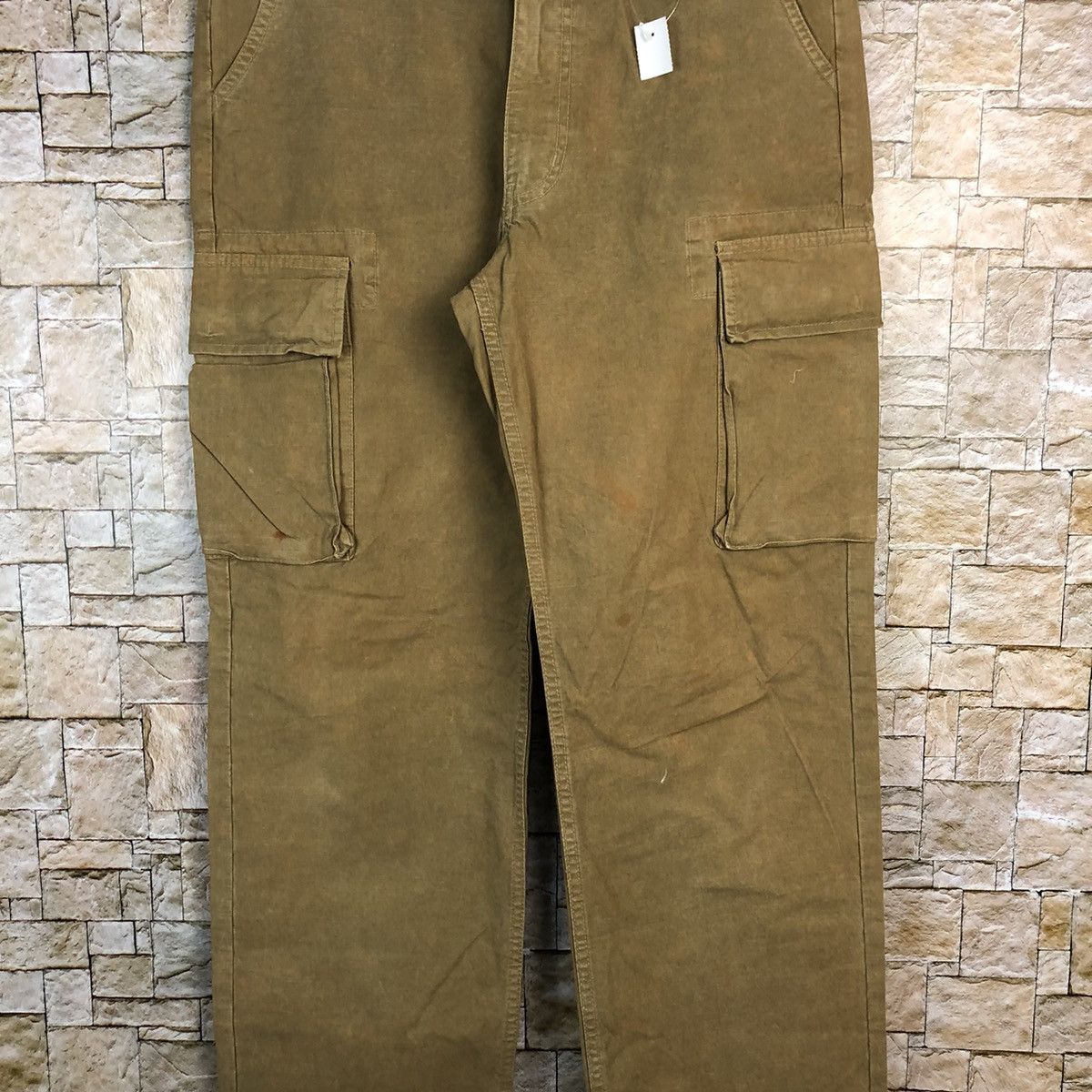 Japanese Brand Dude Drunch Brown Cargo Multipocket Pants #A614 Size US 30 / EU 46 - 6 Thumbnail
