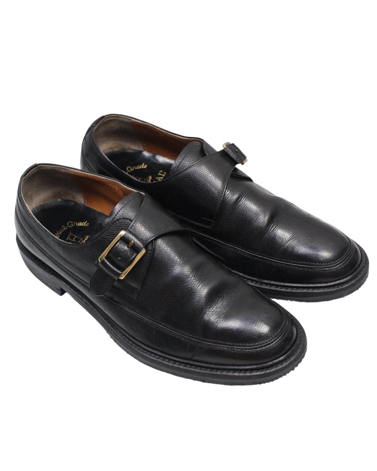 Japanese Brand × REGAL × Vintage 1990S REGAL IMPERIAL GRADE BLACK MONK STRAP SHOES Size US 8 / EU 41 - 3 Thumbnail