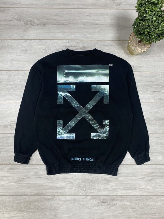 Off white sweatshirt seeing hot sale things