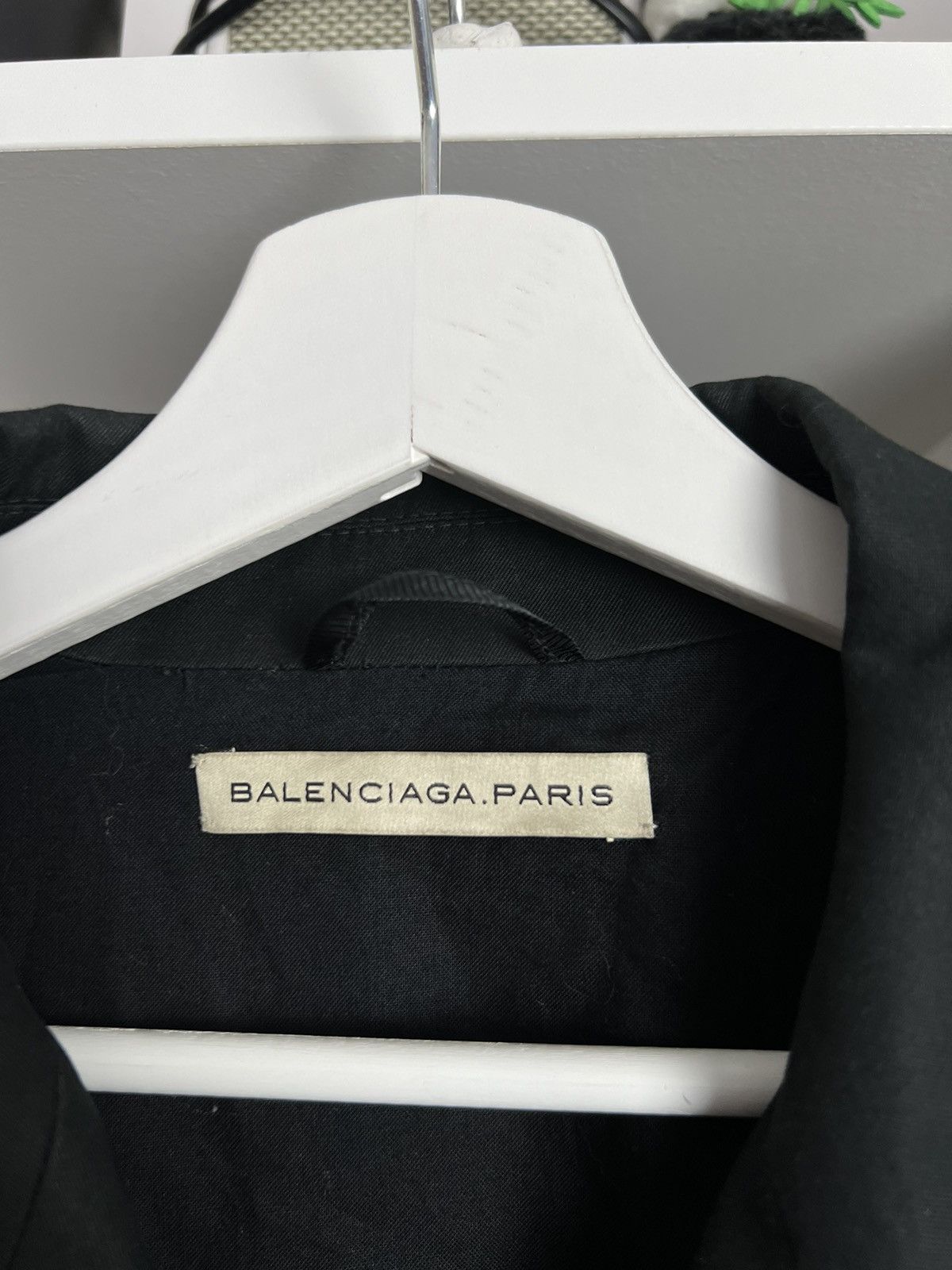 Balenciaga × Designer Balenciaga Paris black cotton coat jacket S designer archive Size S / US 4 / IT 40 - 3 Thumbnail