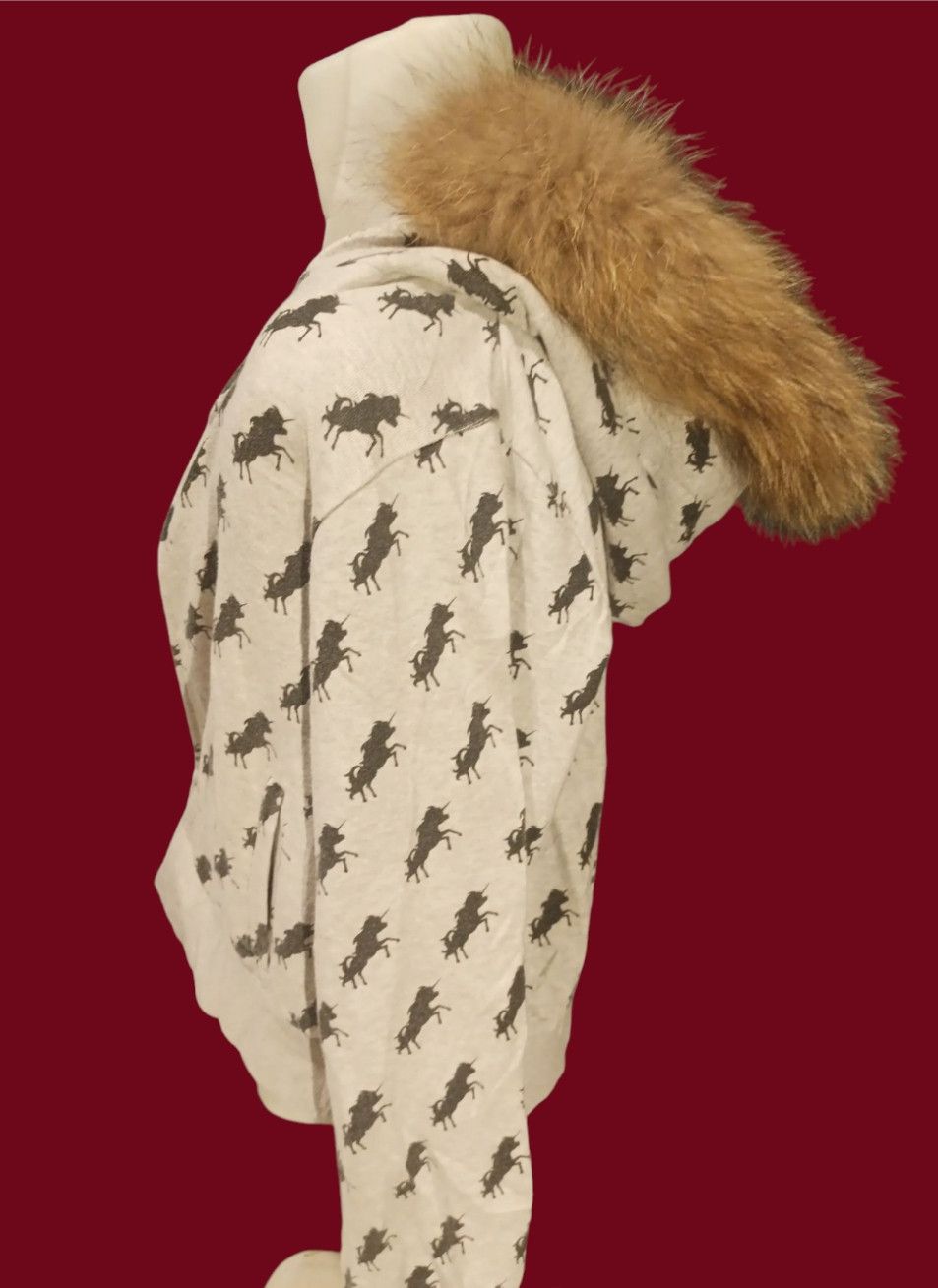 Japanese Brand Rodeo Crowns Fur Zip Hoodie Long Sleeve Size US L / EU 52-54 / 3 - 22 Thumbnail