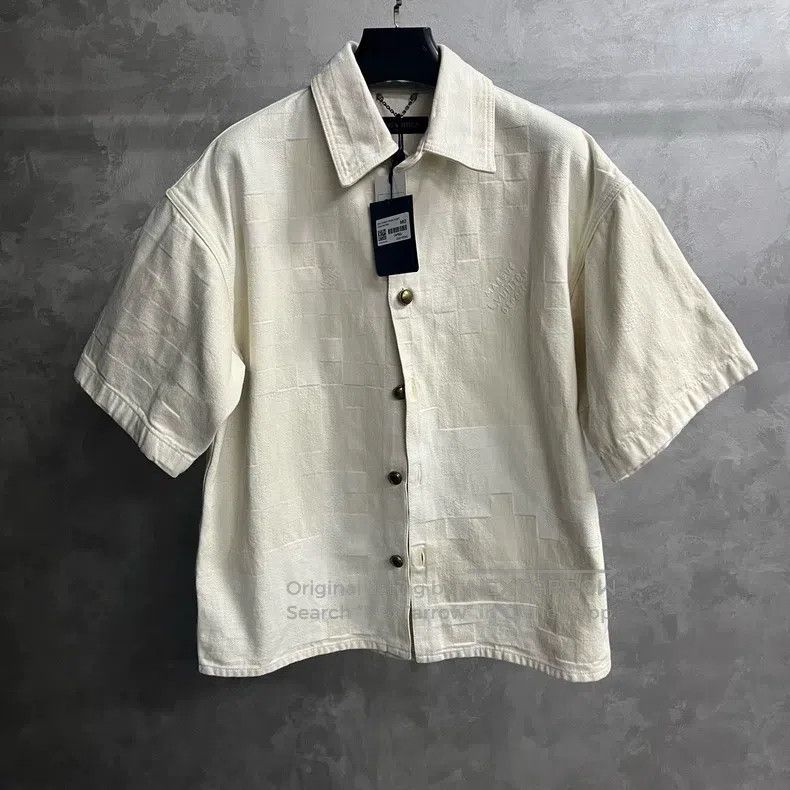 Louis Vuitton Louis Vuitton 24 Beige Plaid Embroidered Single Breasted L Size US M / EU 48-50 / 2 - 1 Thumbnail