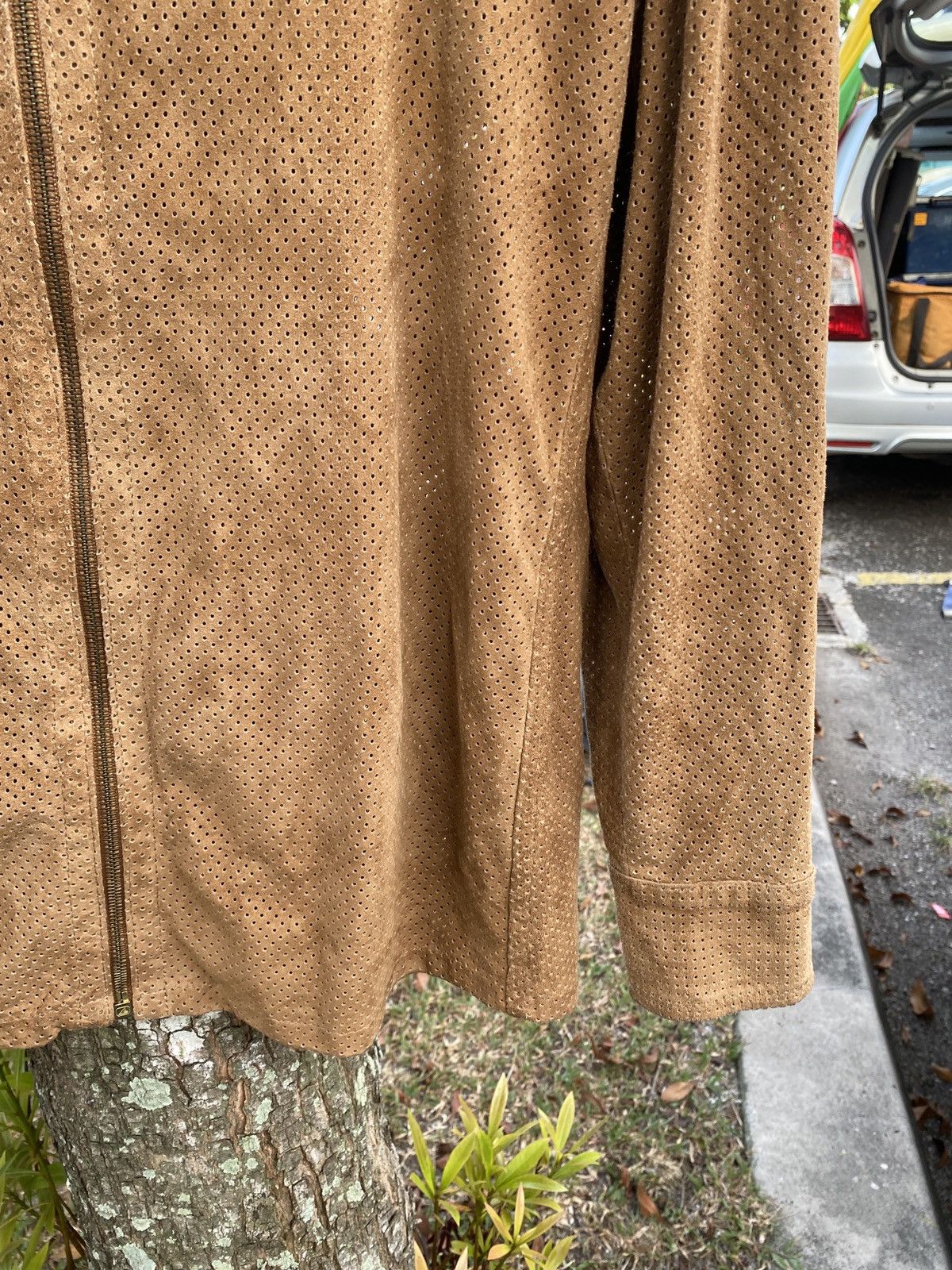 Gucci Vintage 2000s Gucci Tom Ford Era Mesh Leather Vera Pelle Size US L / EU 52-54 / 3 - 5 Thumbnail