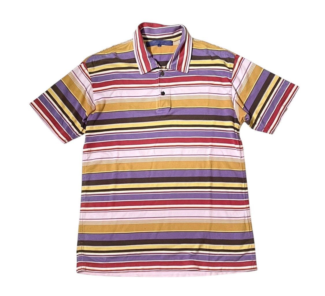 Junya Watanabe Junya watanabe cdg man multicolor striped polo shirt Size US L / EU 52-54 / 3 - 1 Thumbnail