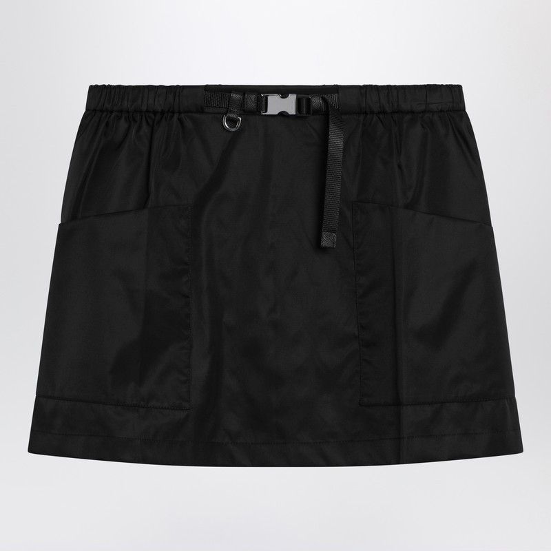 Prada Prada Black Re-Nylon Mini Skirt Size 27" / US 4 / IT 40 - 1 Thumbnail