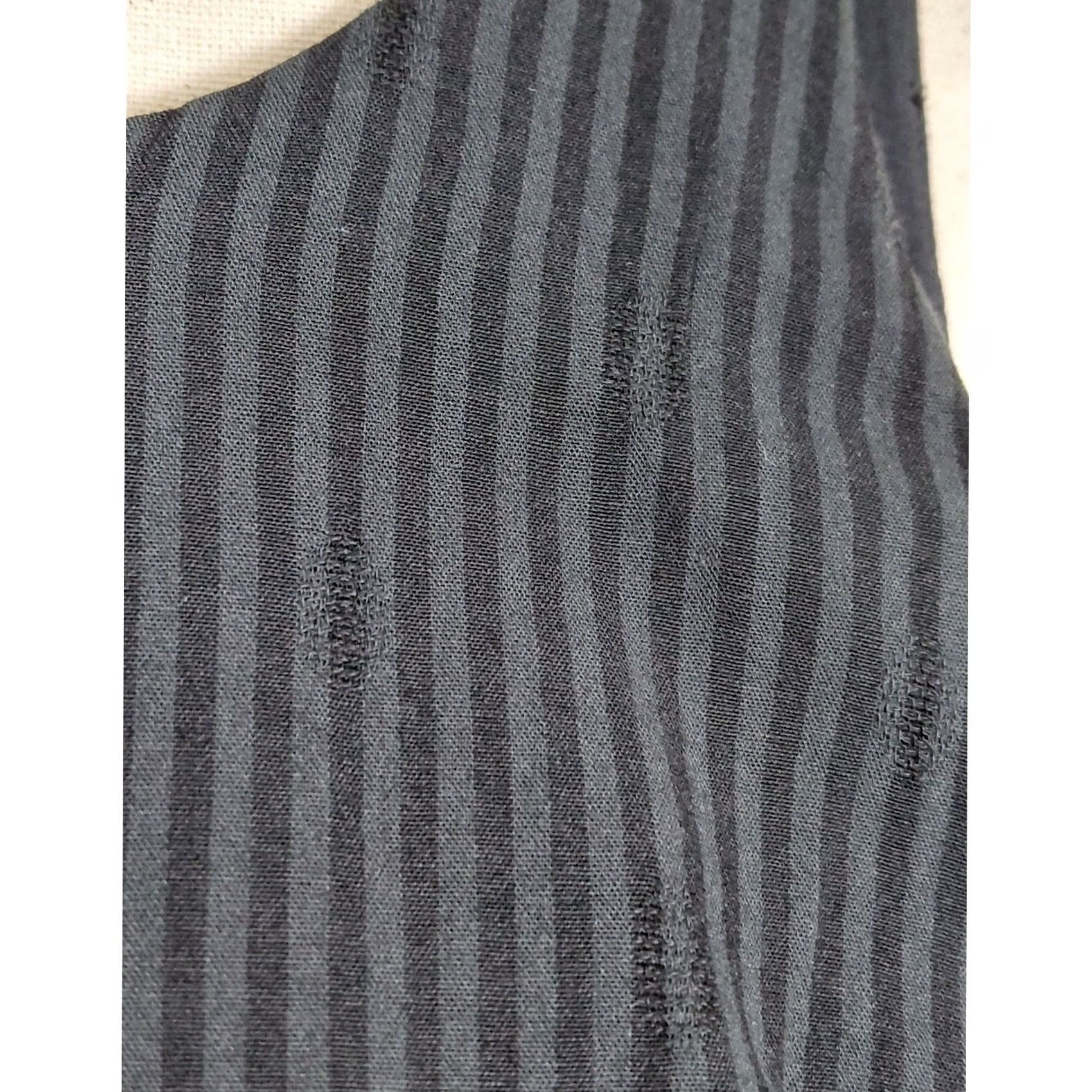 J. Jill J.Jill Black Sleeveless Striped Scoop Neck Dress Size XS Petite Rayon Cotton Casual Travel Size XS / US 0-2 / IT 36-38 - 3 Thumbnail