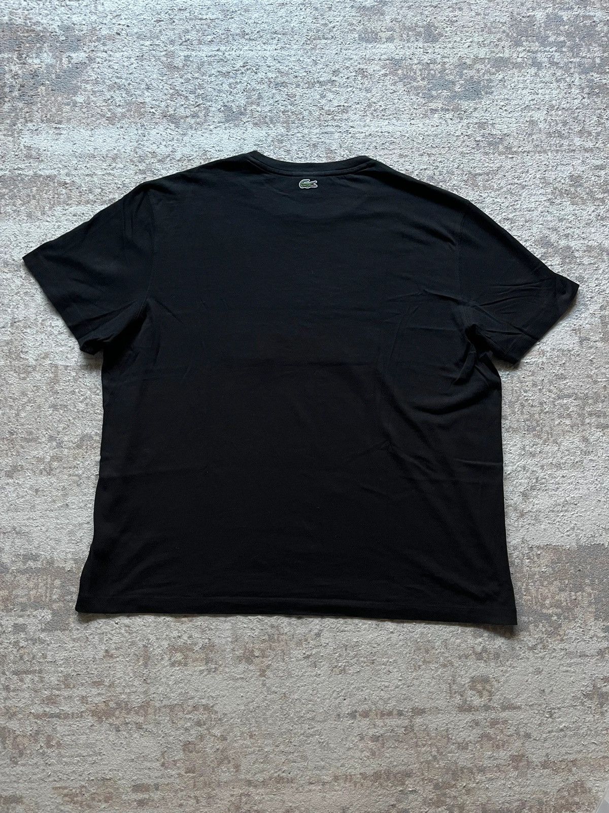 Lacoste Lacoste Sz XXL Big Embroidered Logo Tone Black T-Shirt Size US XXL / EU 58 / 5 - 6 Thumbnail